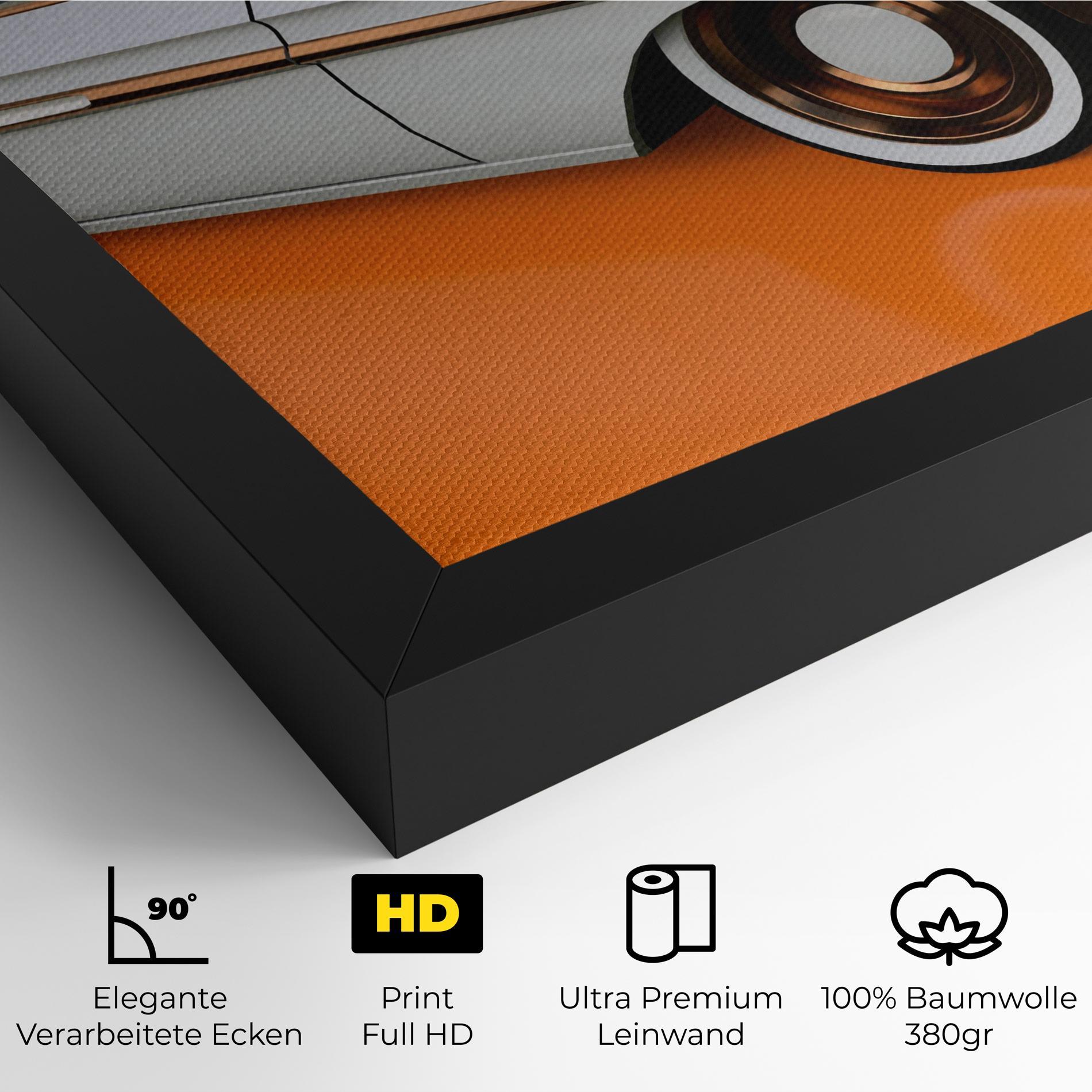 Leinwandbild Old American Car mockup 4