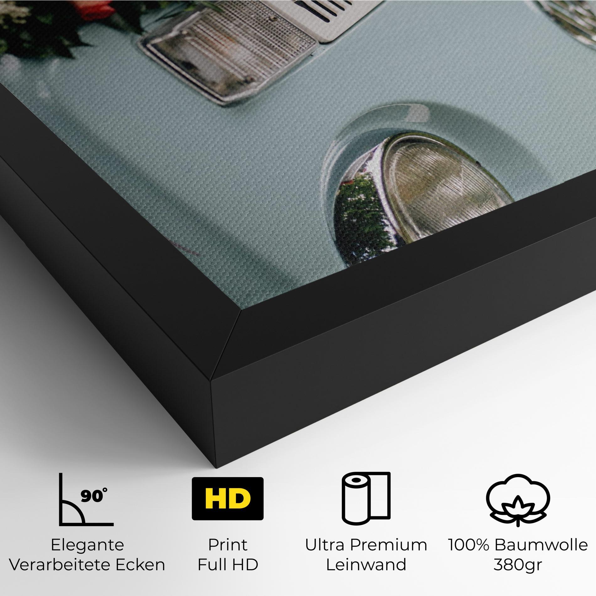 Leinwandbild Vintage Rose Van mockup 4