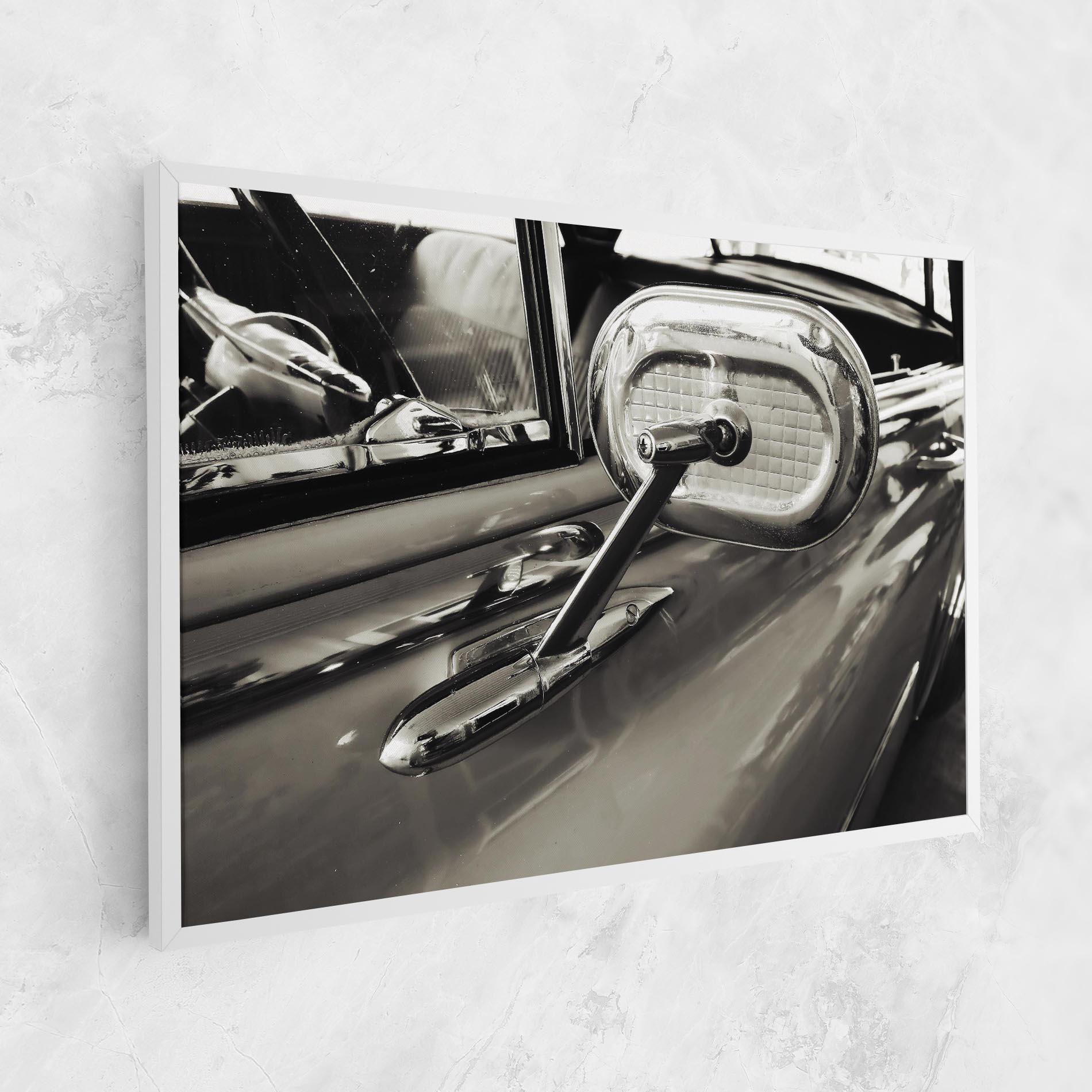 Leinwandbild Close Up Grey Car mockup 1