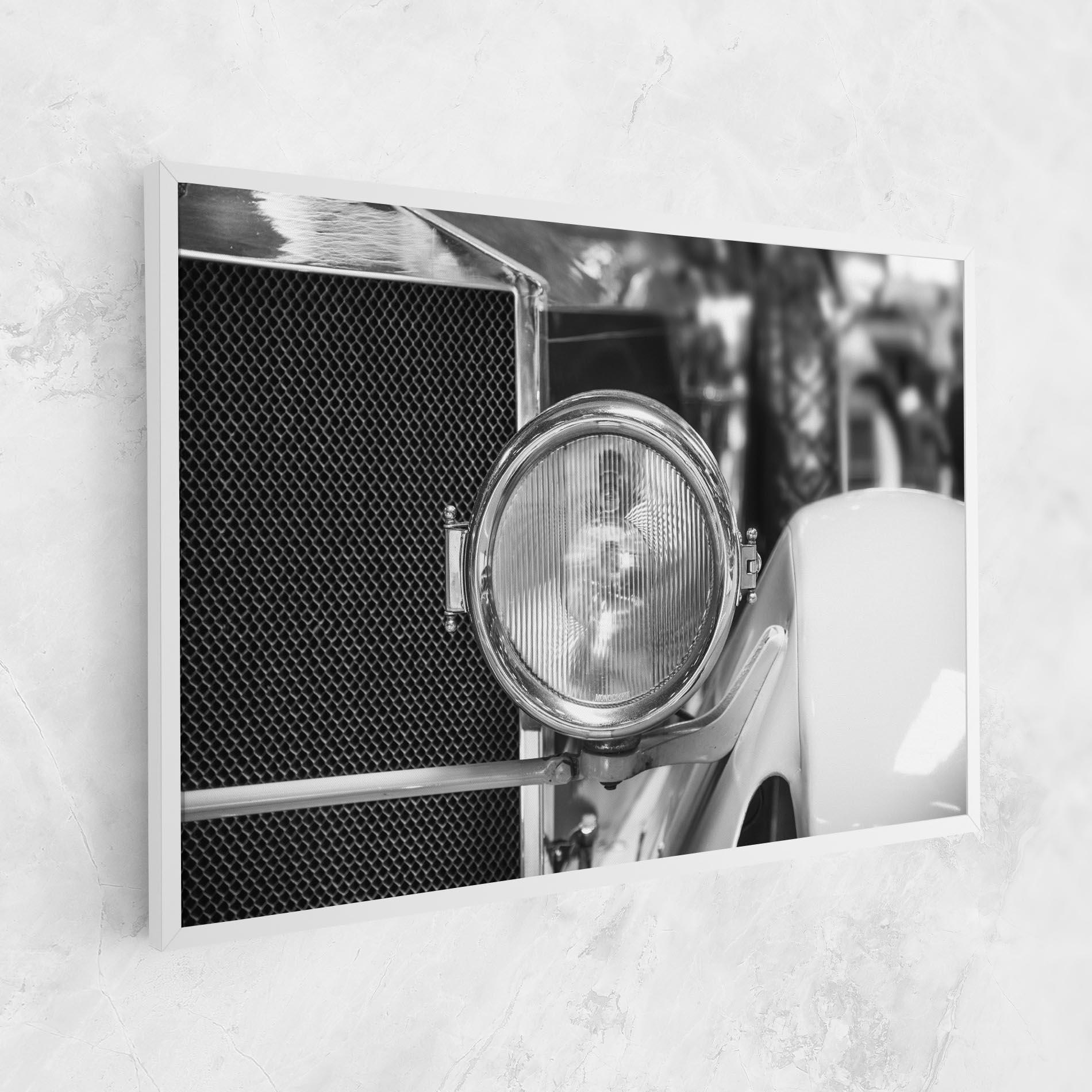 Leinwandbild Closeup Grey Car mockup 1