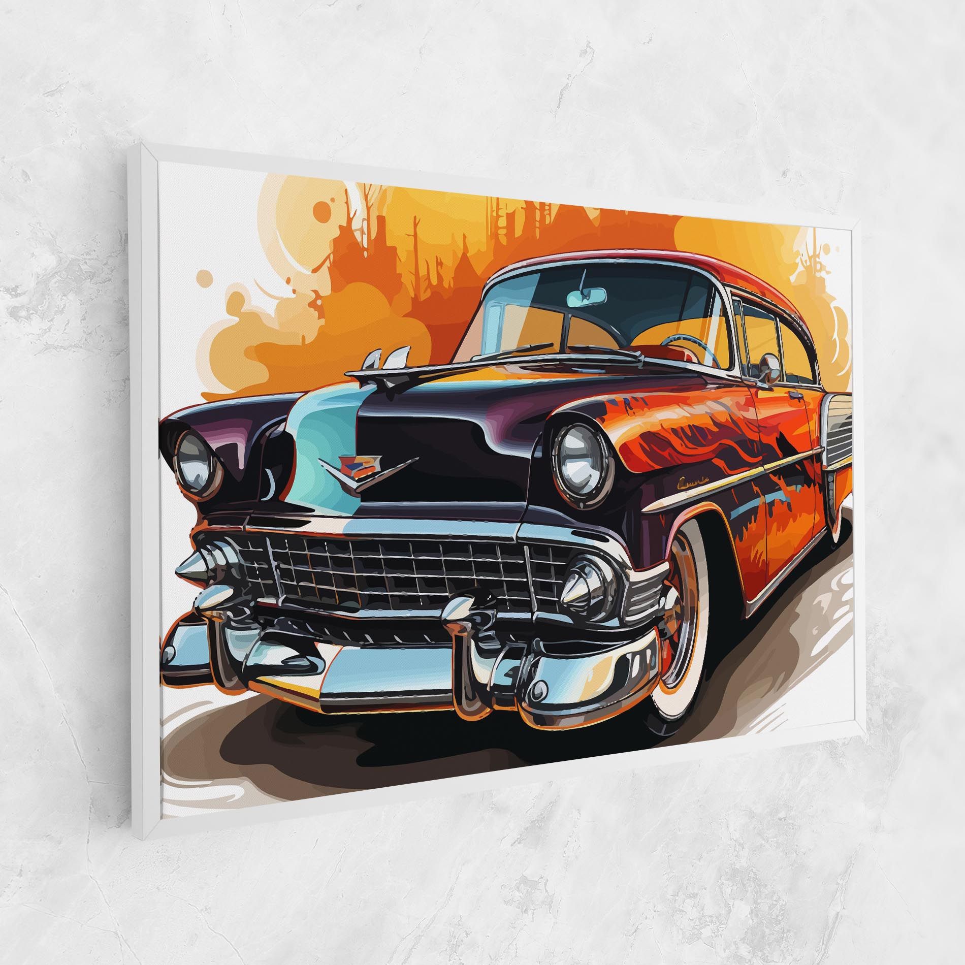 Cool Vintage Car mockup 1