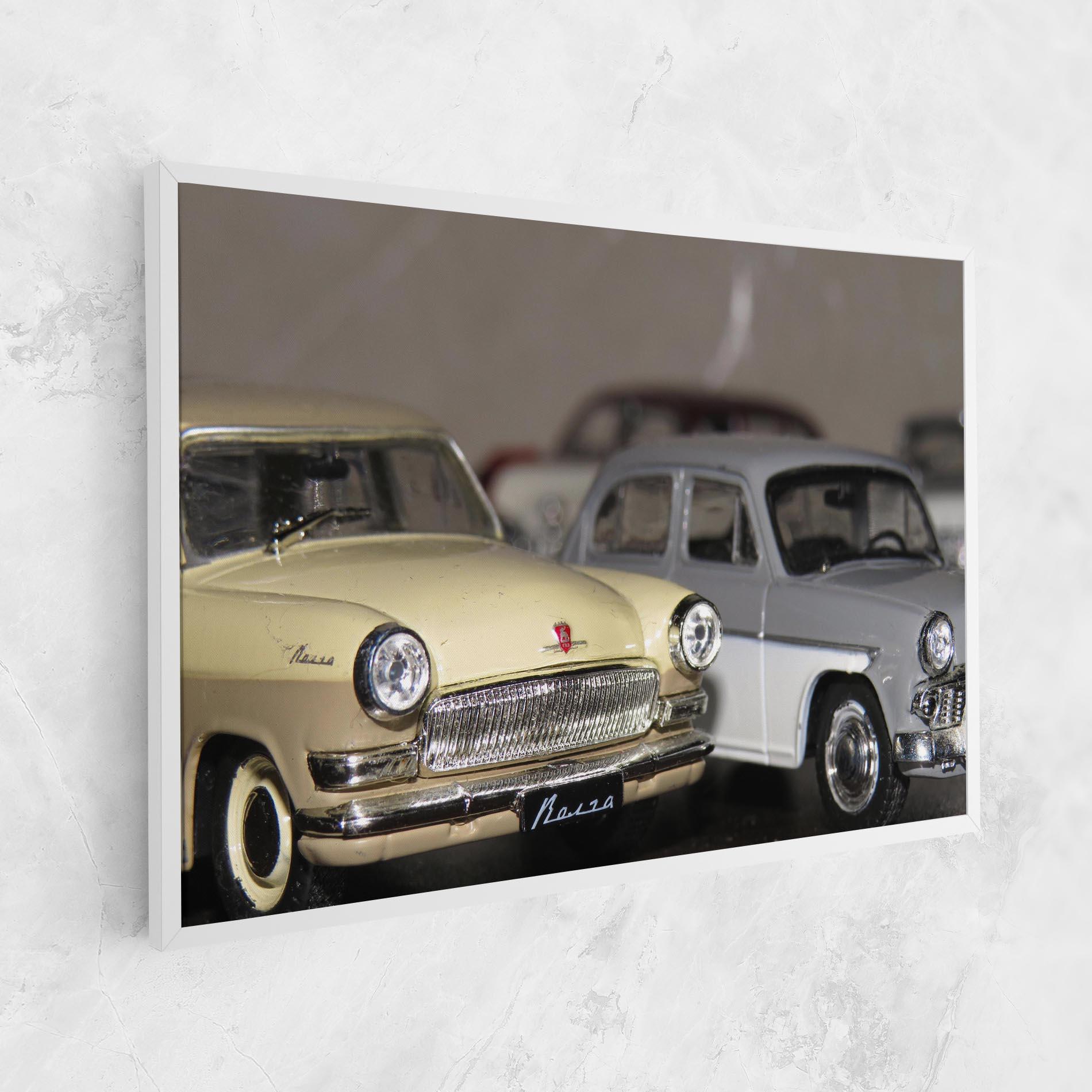 Leinwandbild Cream Grey Car mockup 1