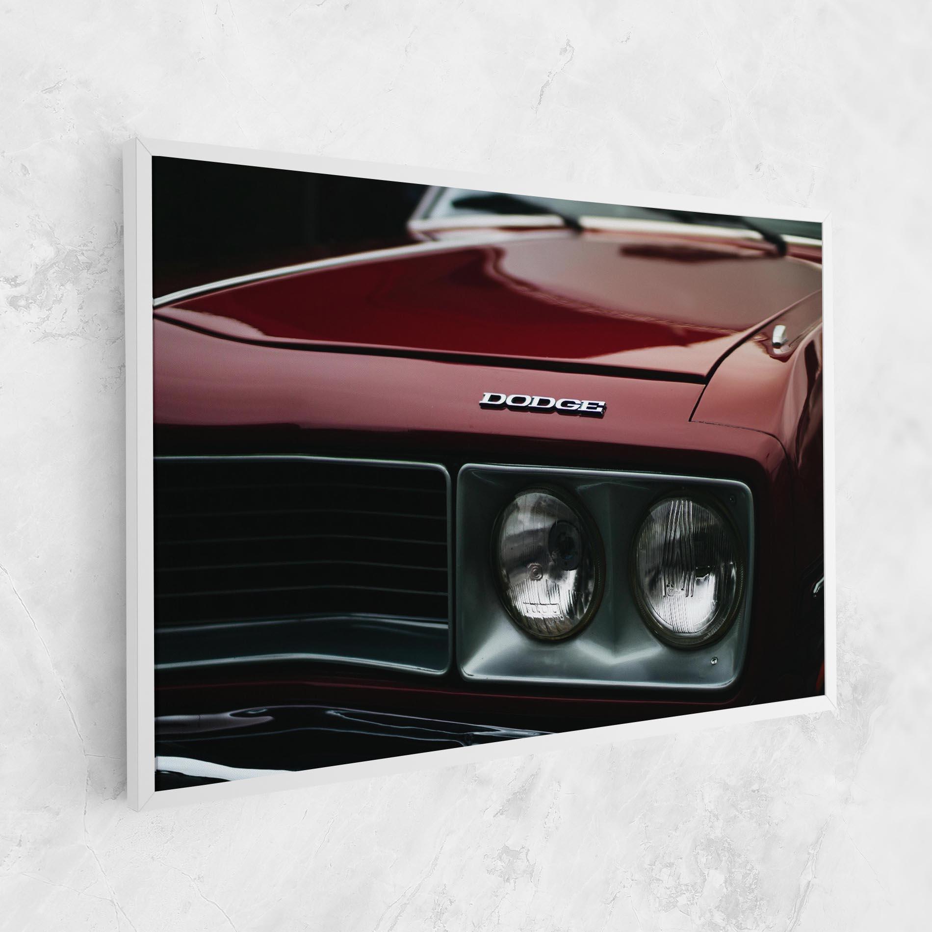 Leinwandbild Dark Red Car mockup 1