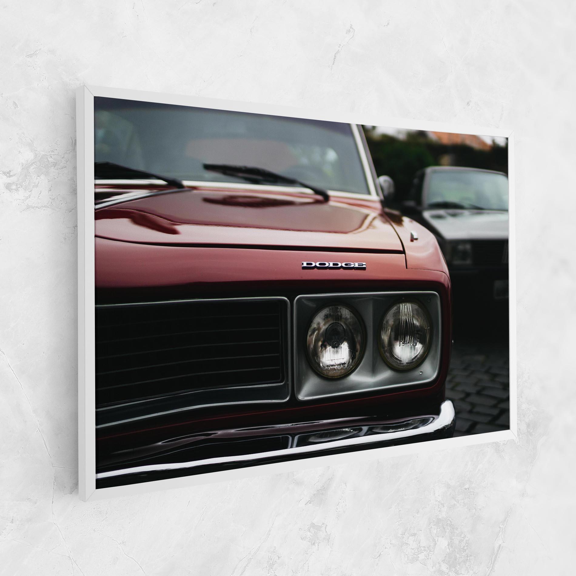 Leinwandbild Dark Vintage Red mockup 1