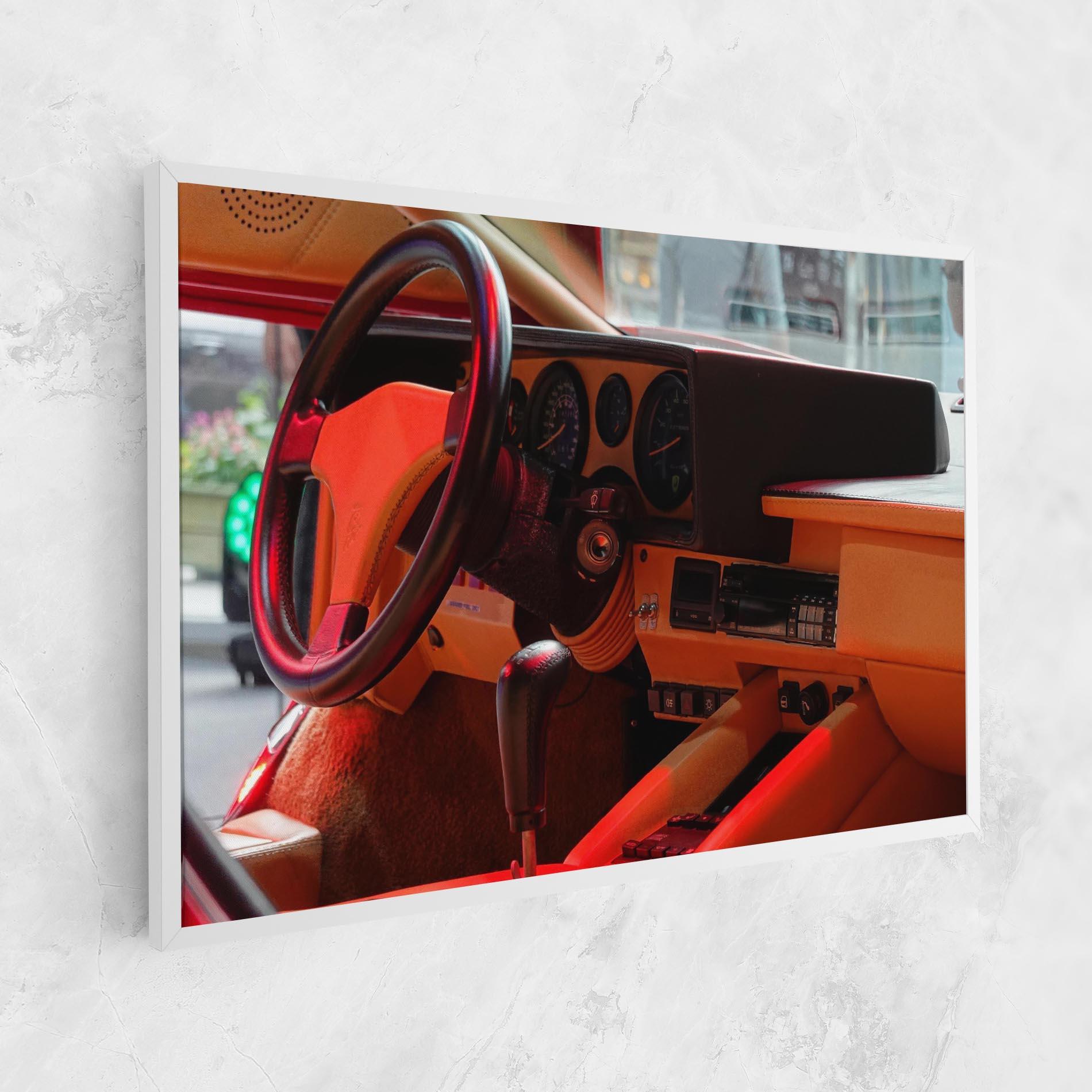 Leinwandbild Orange Black Car mockup 1