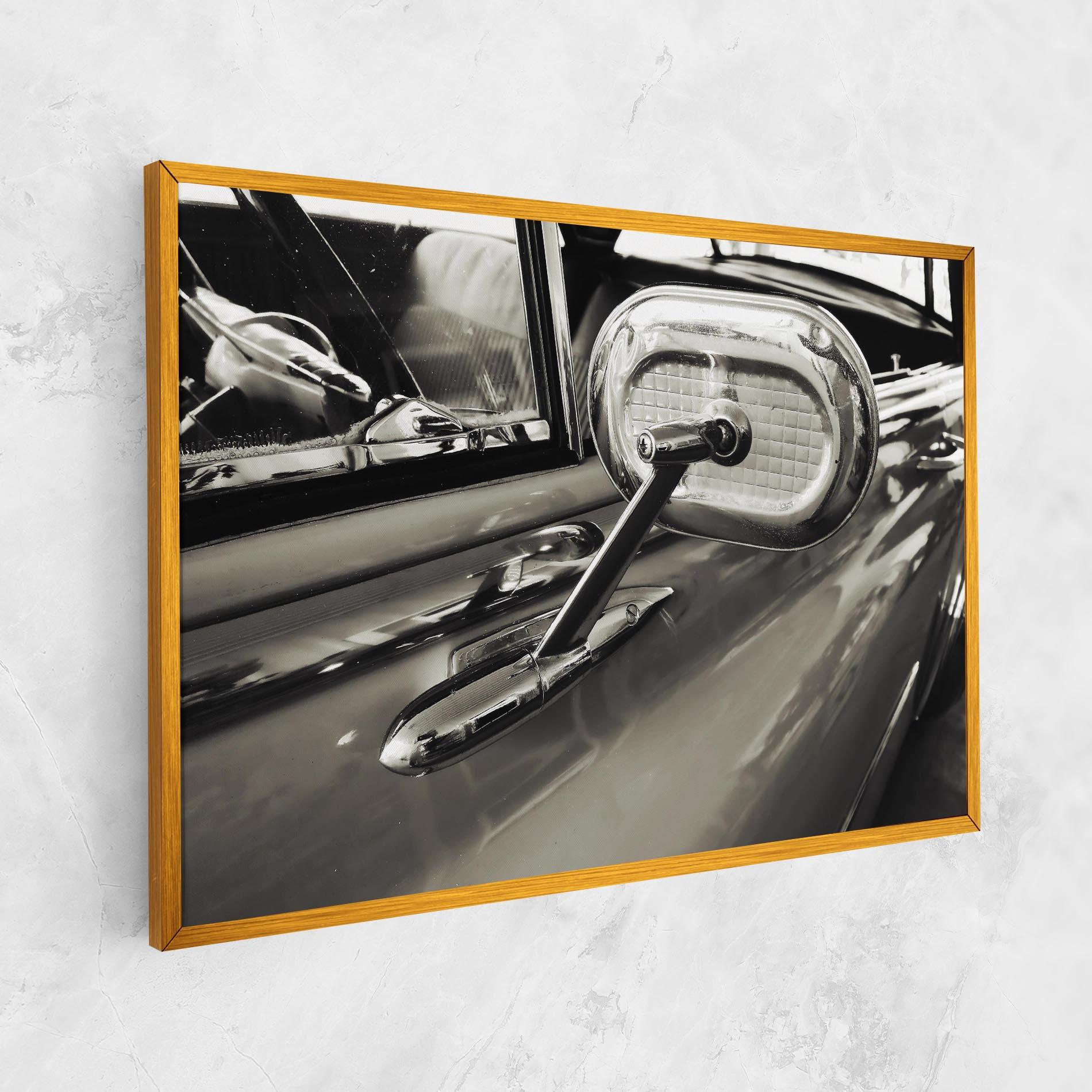 Leinwandbild Close Up Grey Car mockup 1