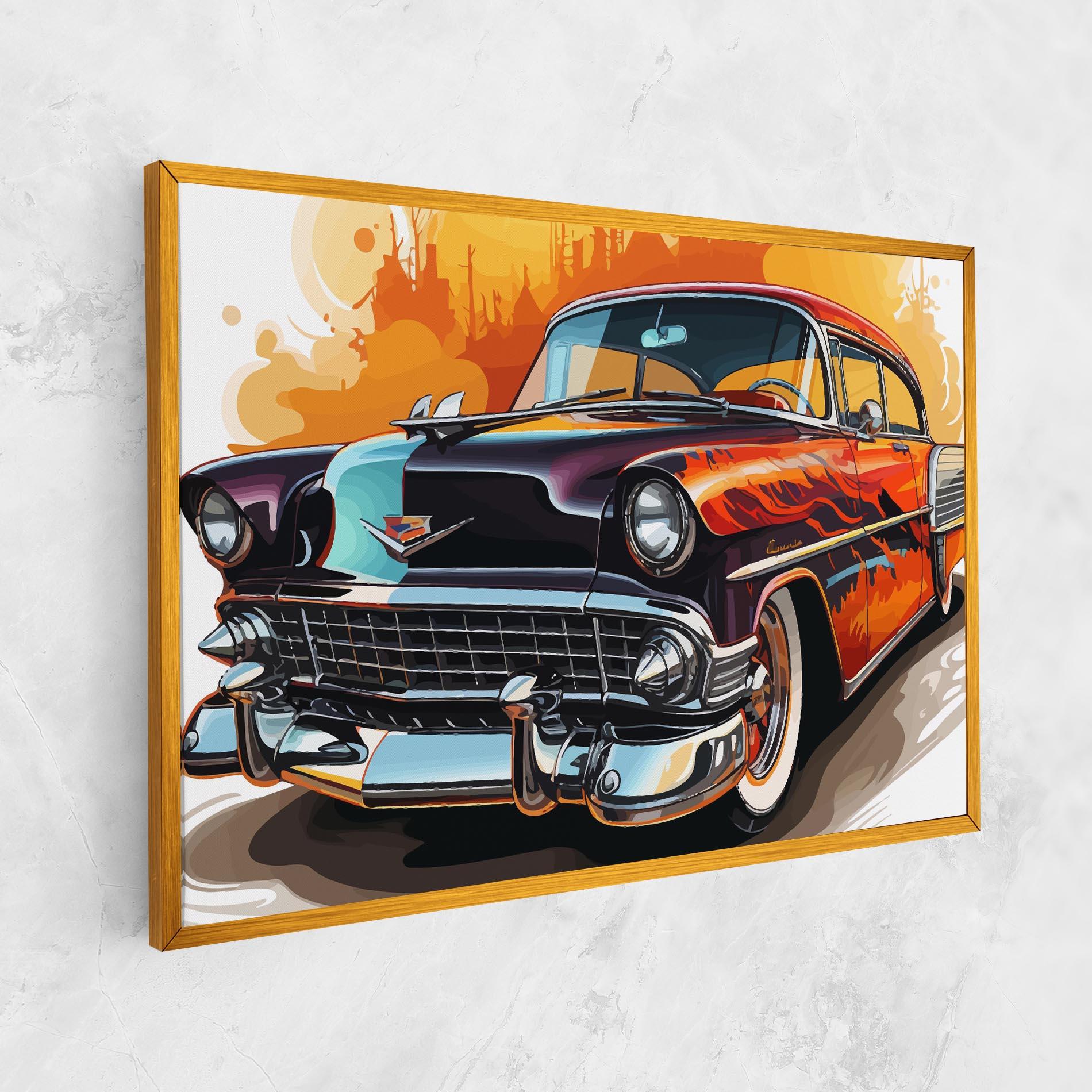 Leinwandbild Cool Vintage Car mockup 1