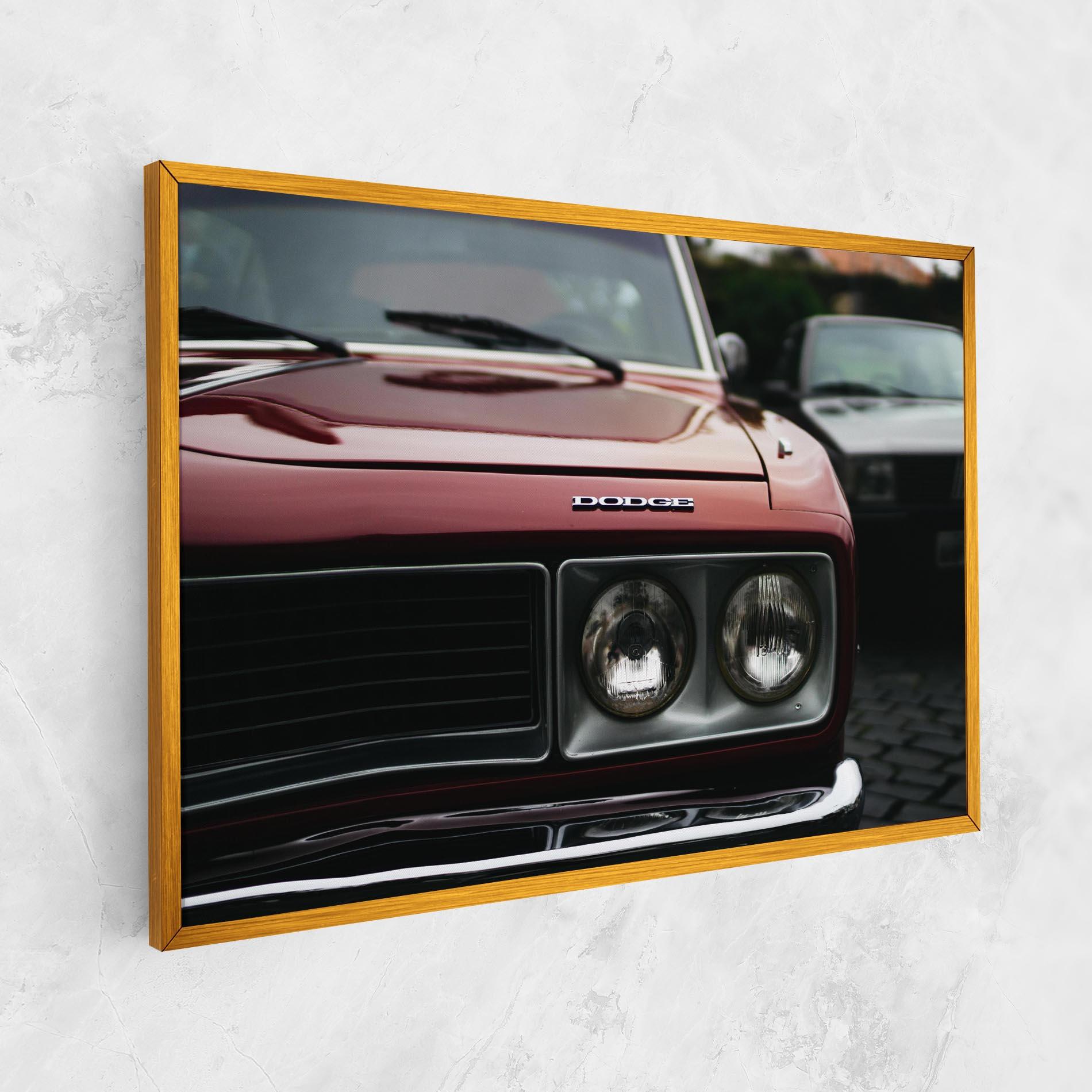 Leinwandbild Dark Vintage Red mockup 1