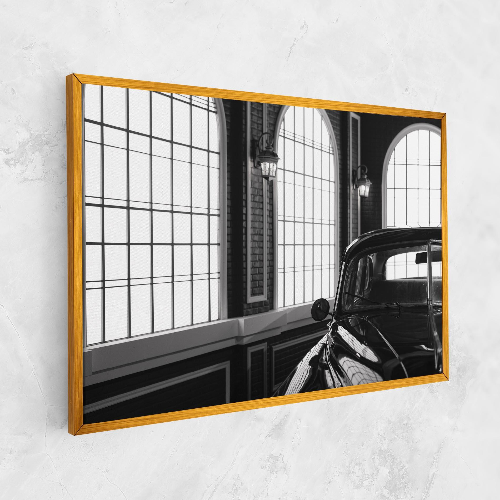 Leinwandbild Window Old Car mockup 1