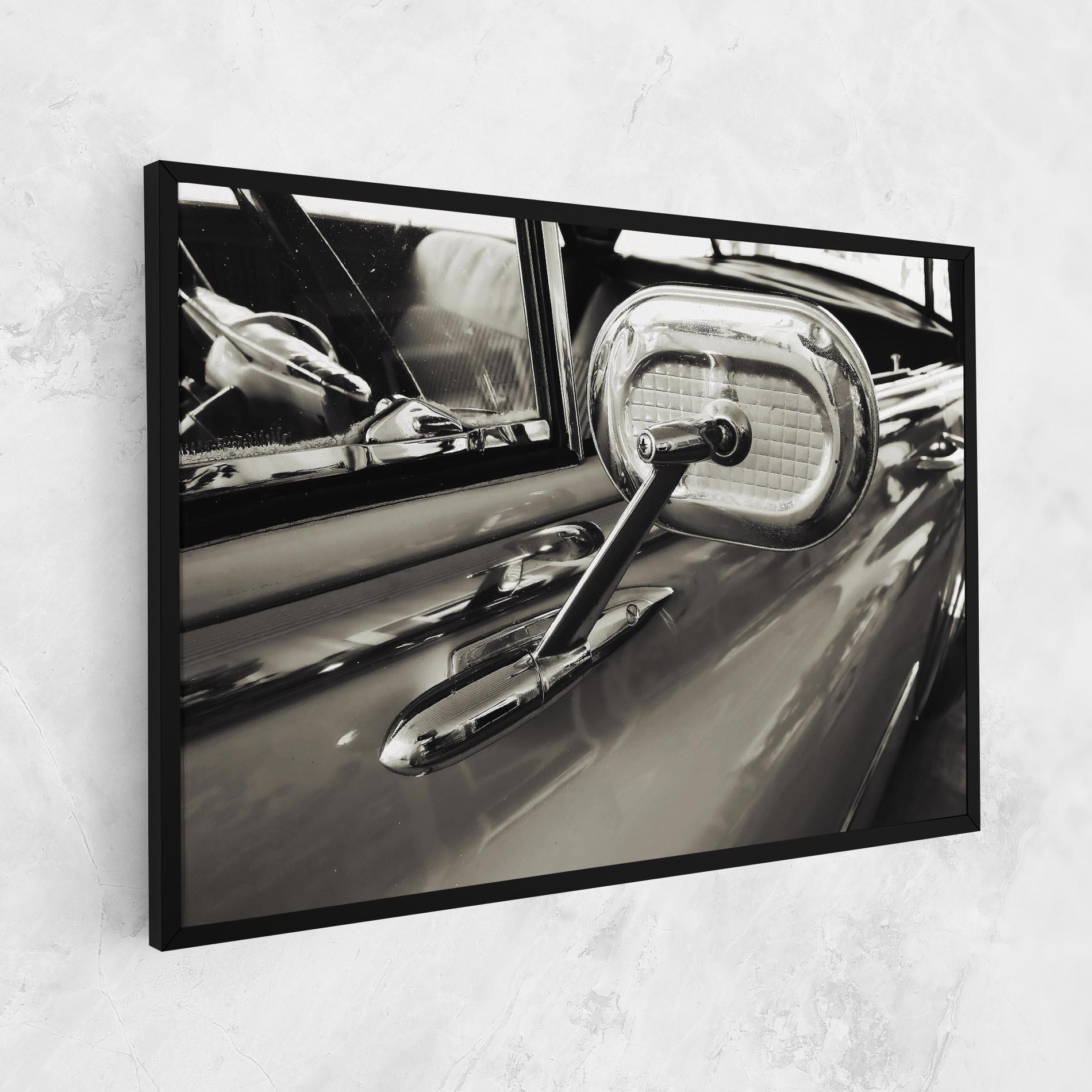 Leinwandbild Close Up Grey Car mockup 1