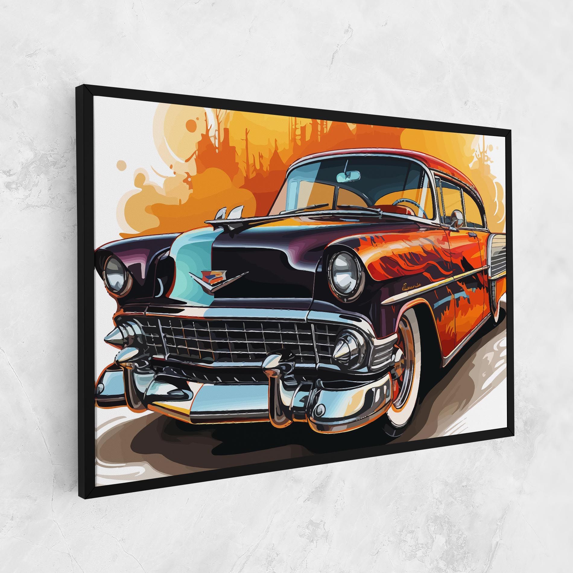 Cool Vintage Car mockup 1