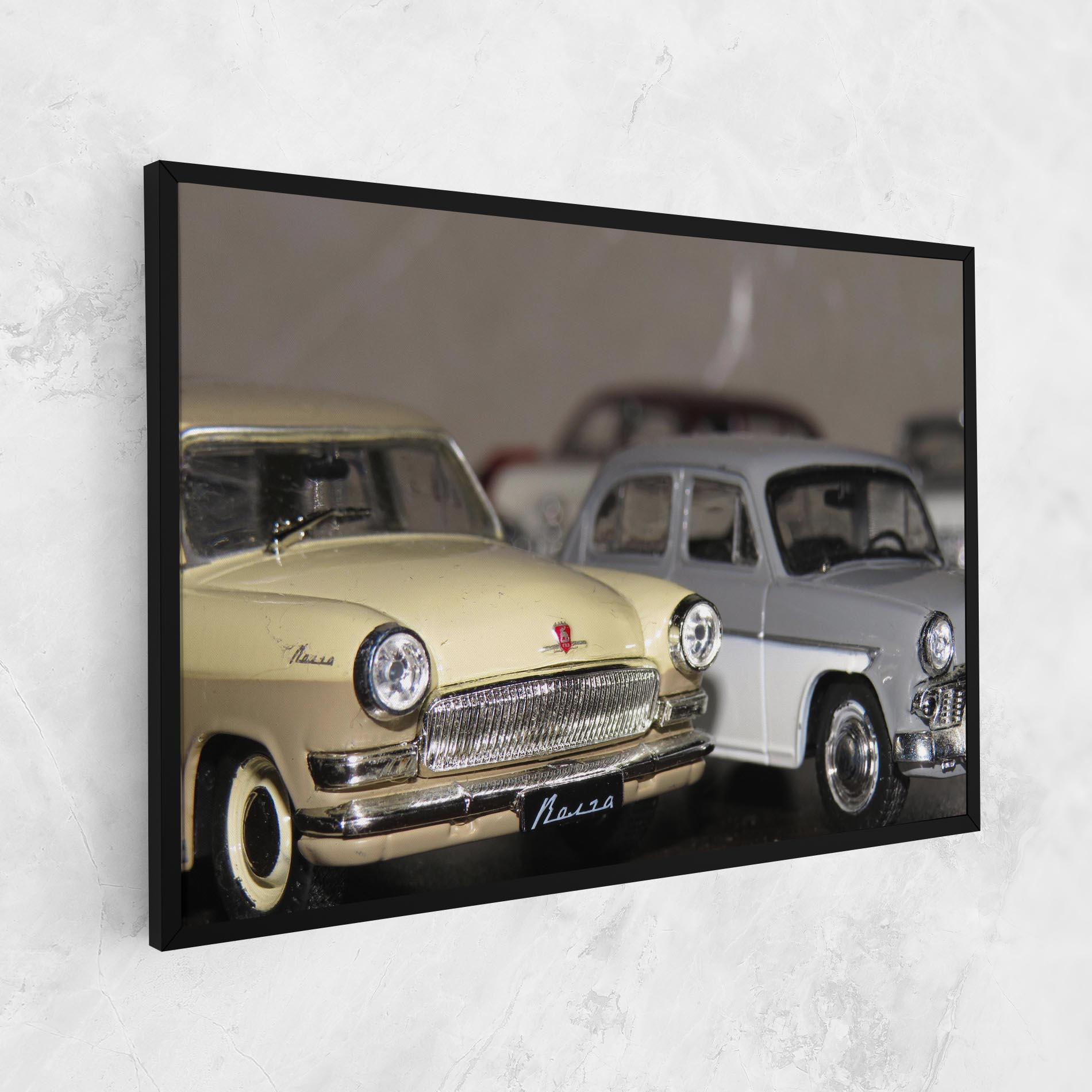 Leinwandbild Cream Grey Car mockup 1