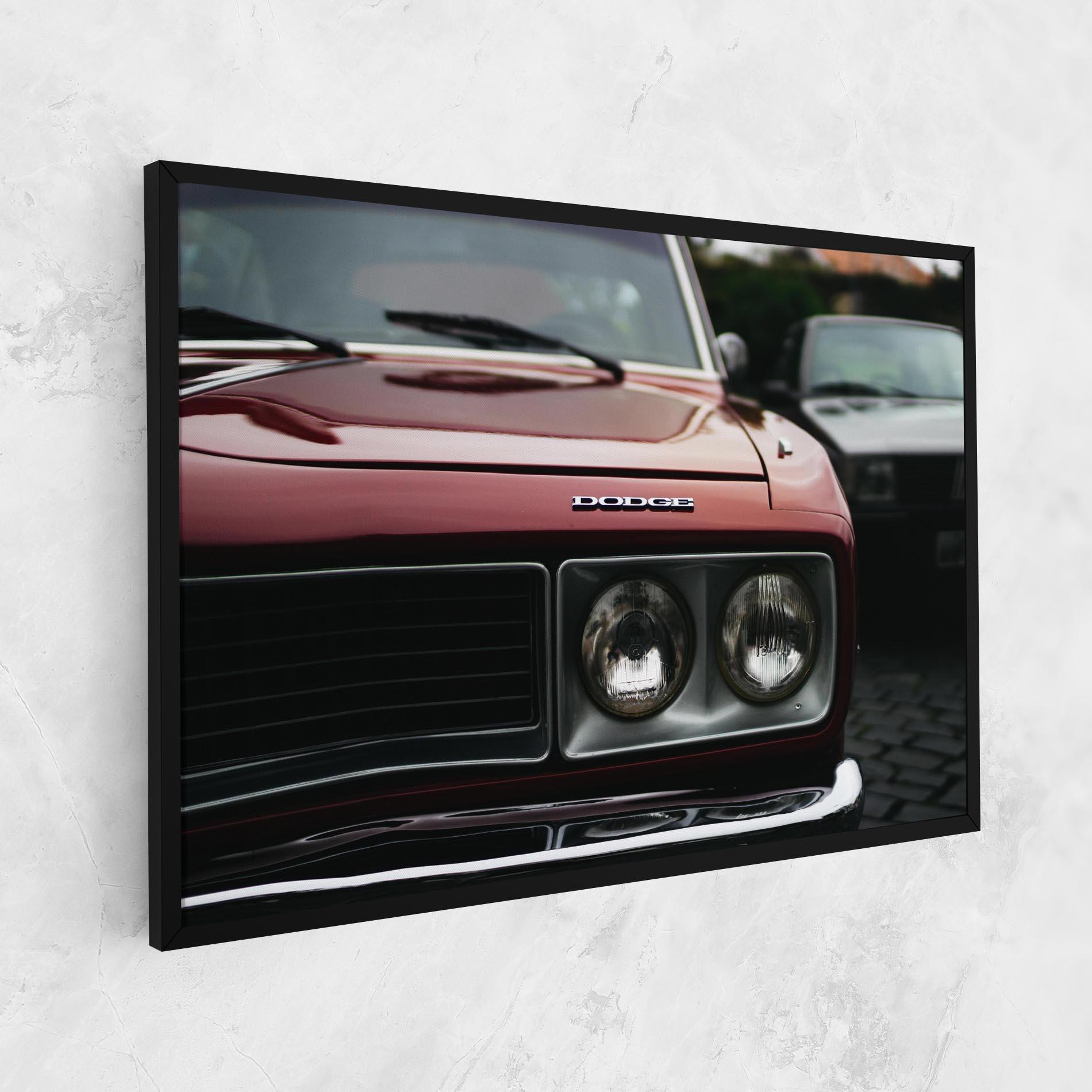 Leinwandbild Dark Vintage Red mockup 1