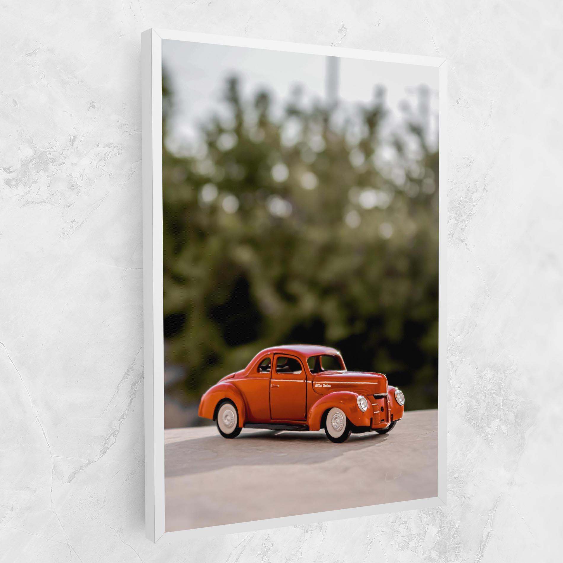 Leinwandbild Vintage Orange Toy mockup 1