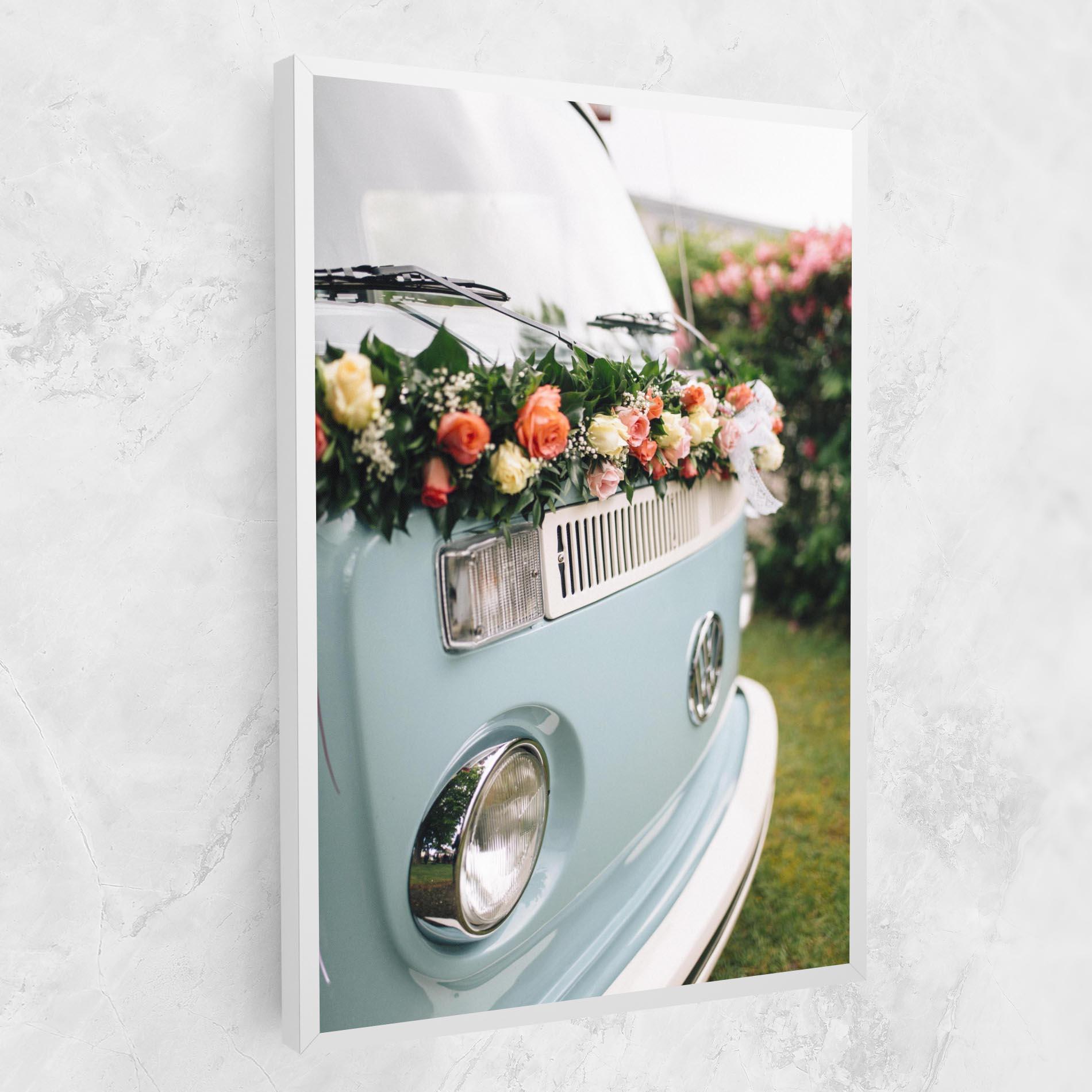 Leinwandbild Vintage Rose Van mockup 1
