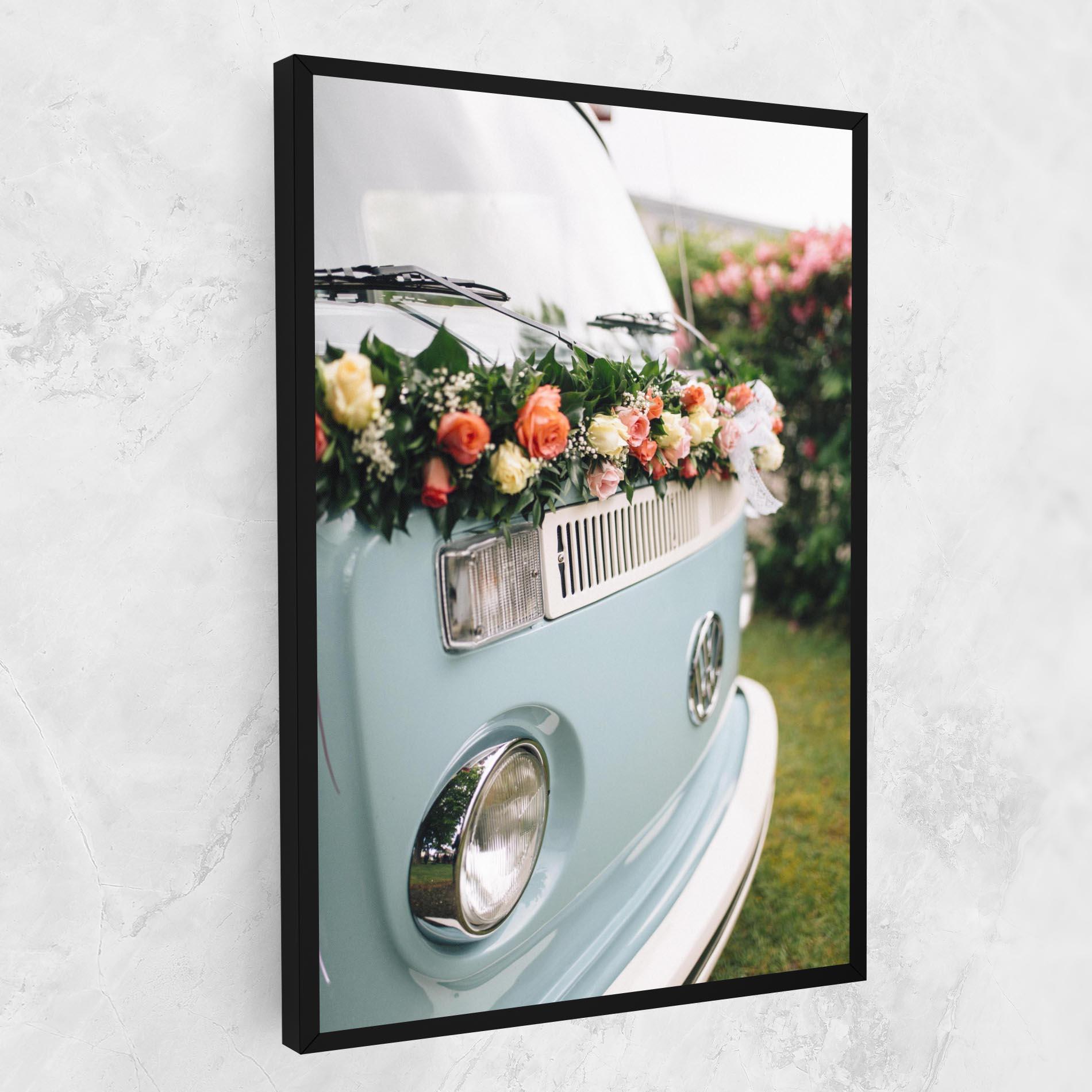 Leinwandbild Vintage Rose Van mockup 1
