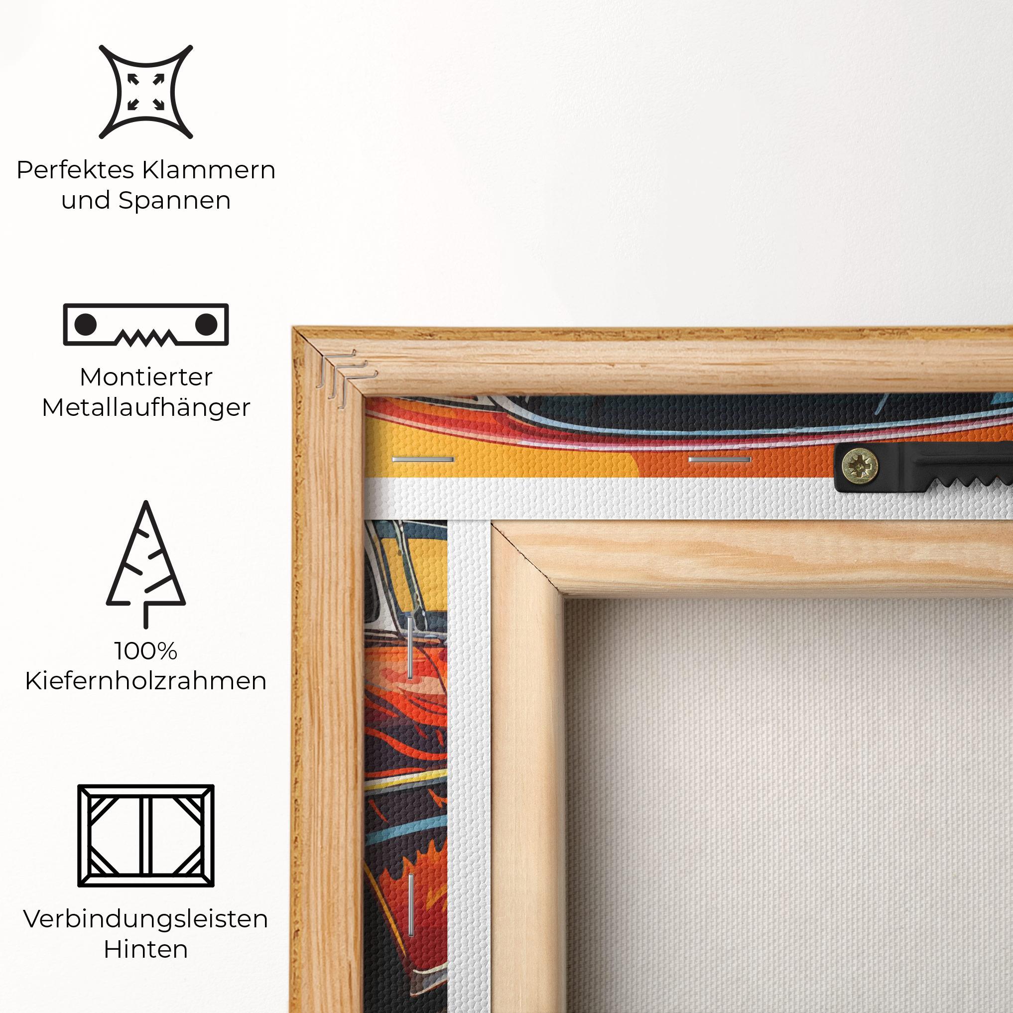 Leinwandbild Cool Vintage Car mockup 5