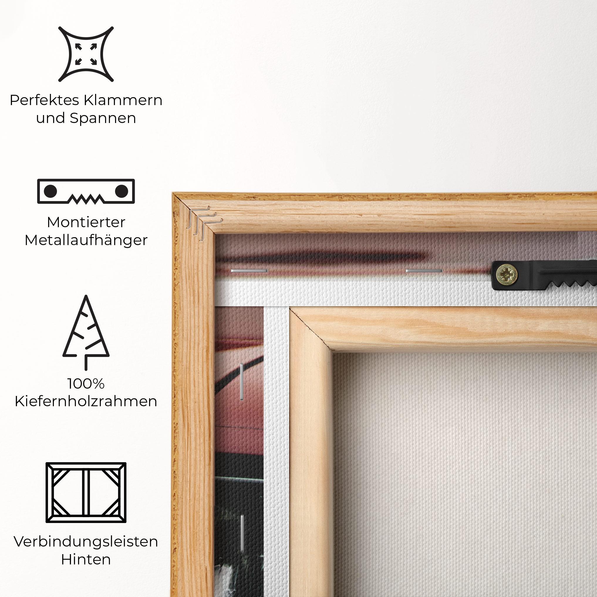 Leinwandbild Dark Red Car mockup 5