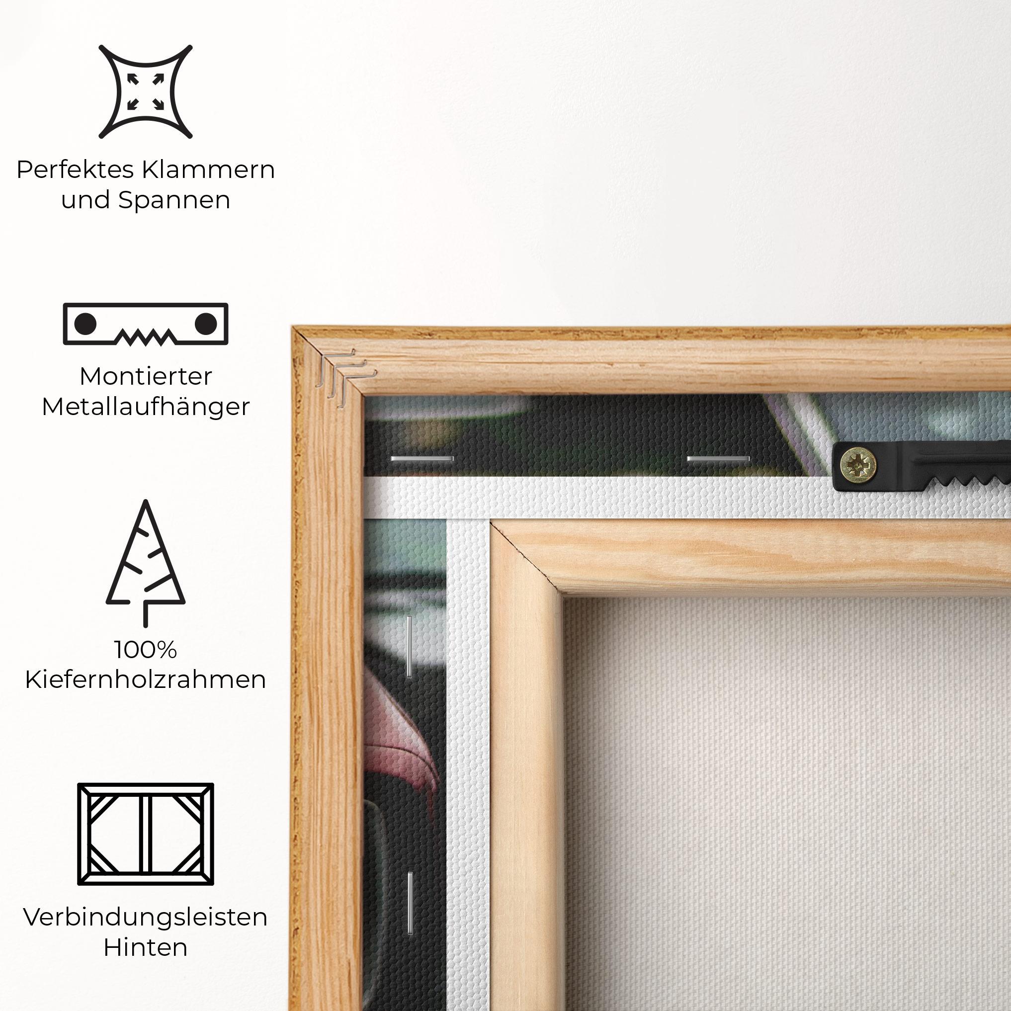 Leinwandbild Dark Vintage Red mockup 5