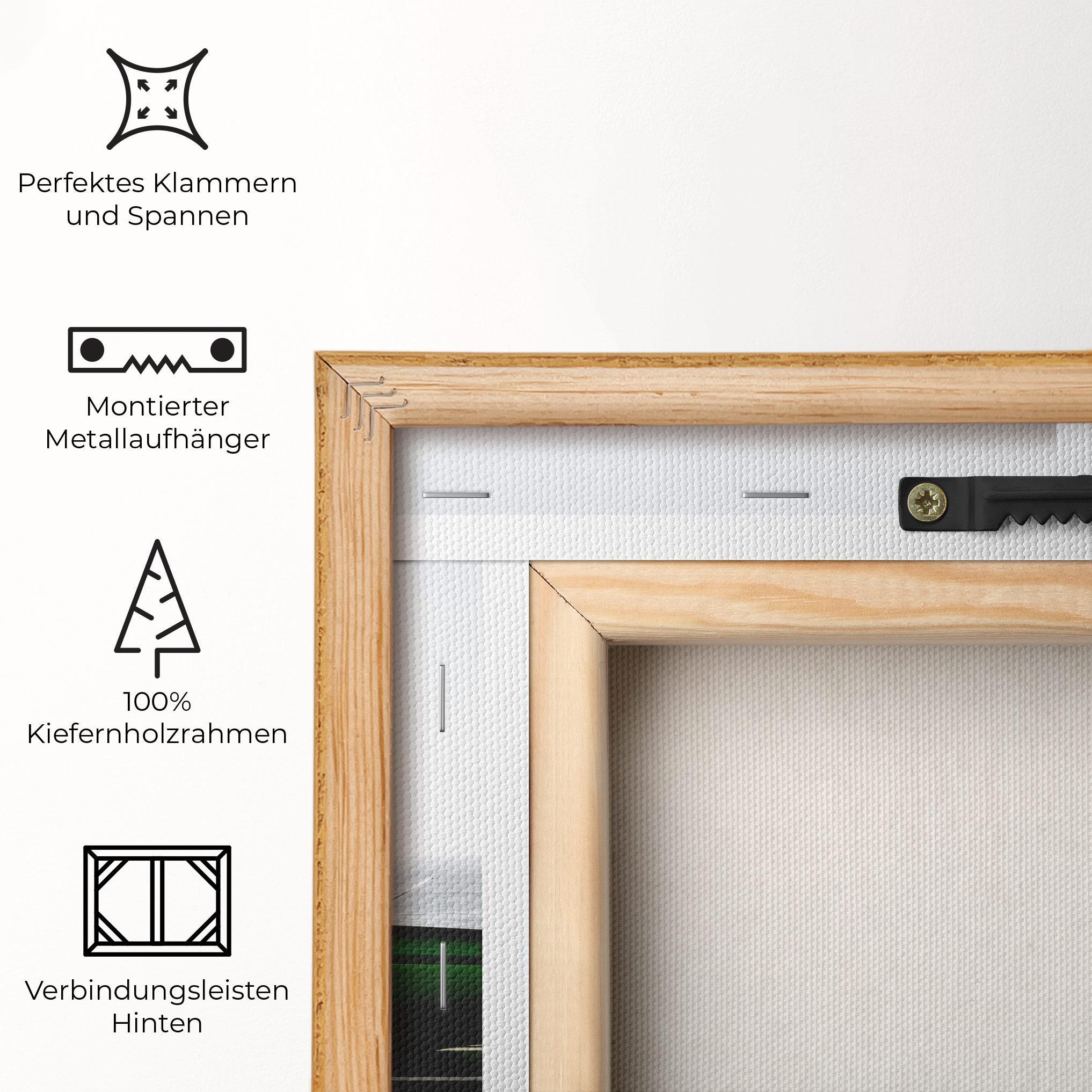 Leinwandbild Nice Green Car mockup 5