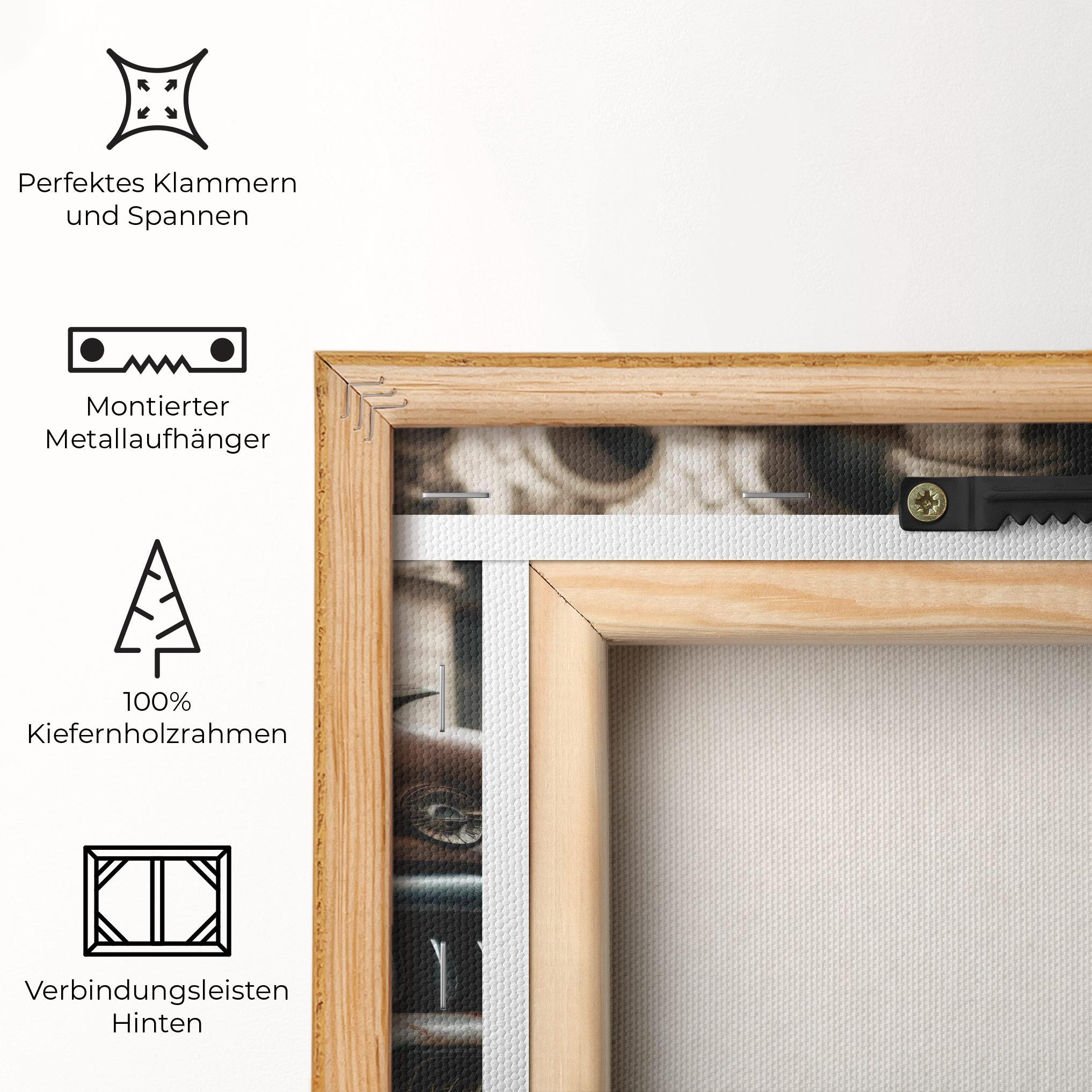 Leinwandbild Old Brown Car mockup 5