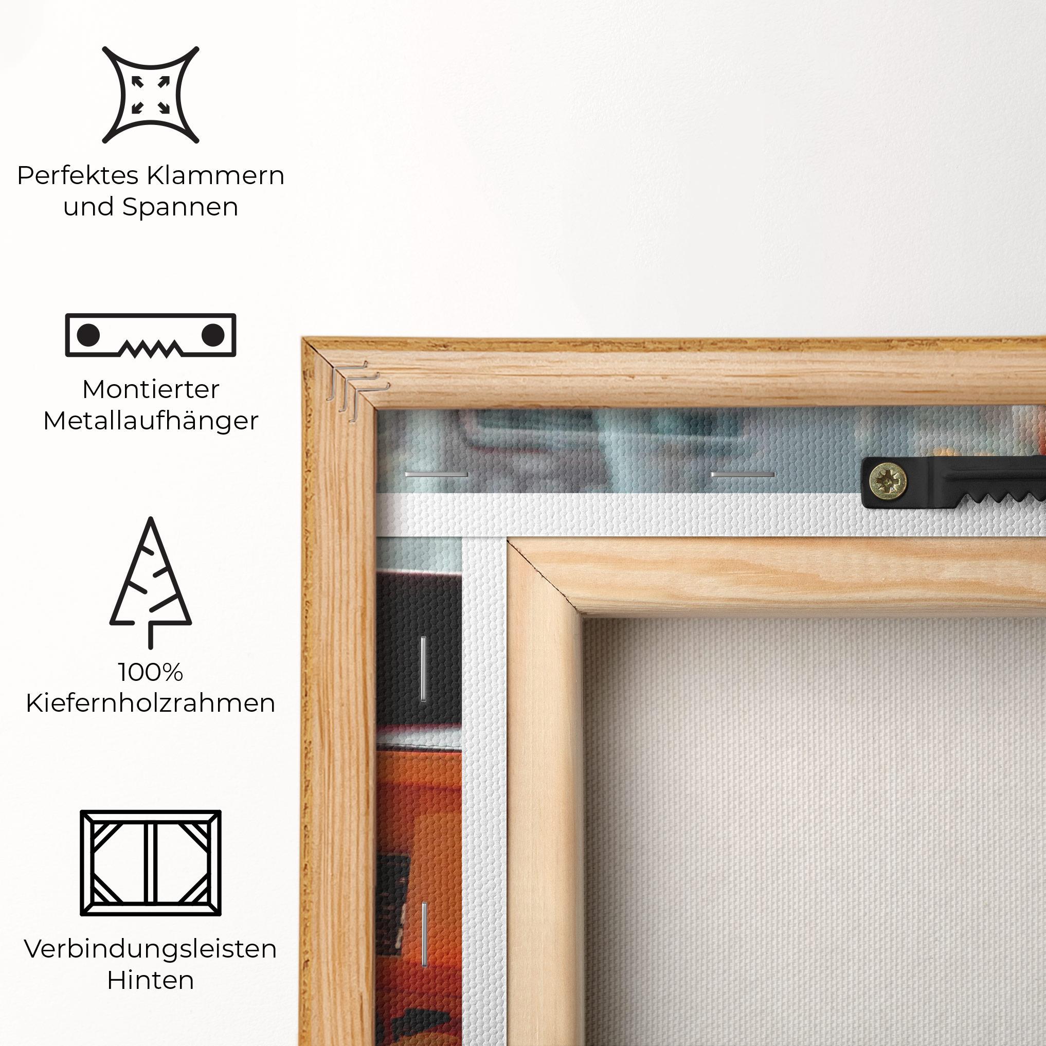 Leinwandbild Orange Black Car mockup 5