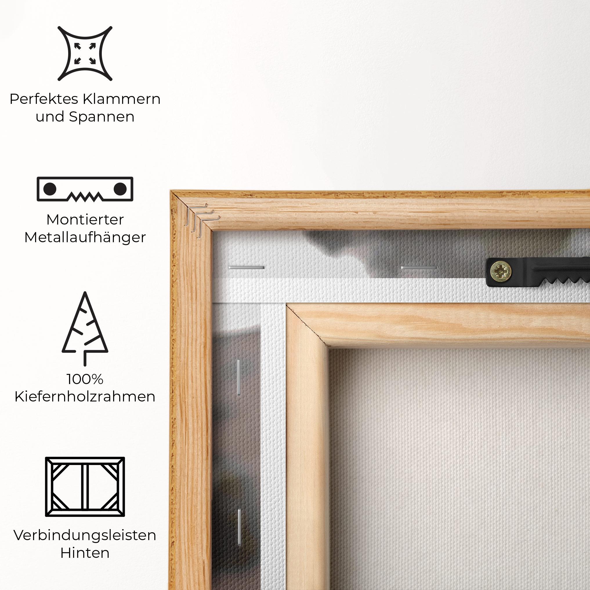 Leinwandbild Orange Toy Car mockup 5