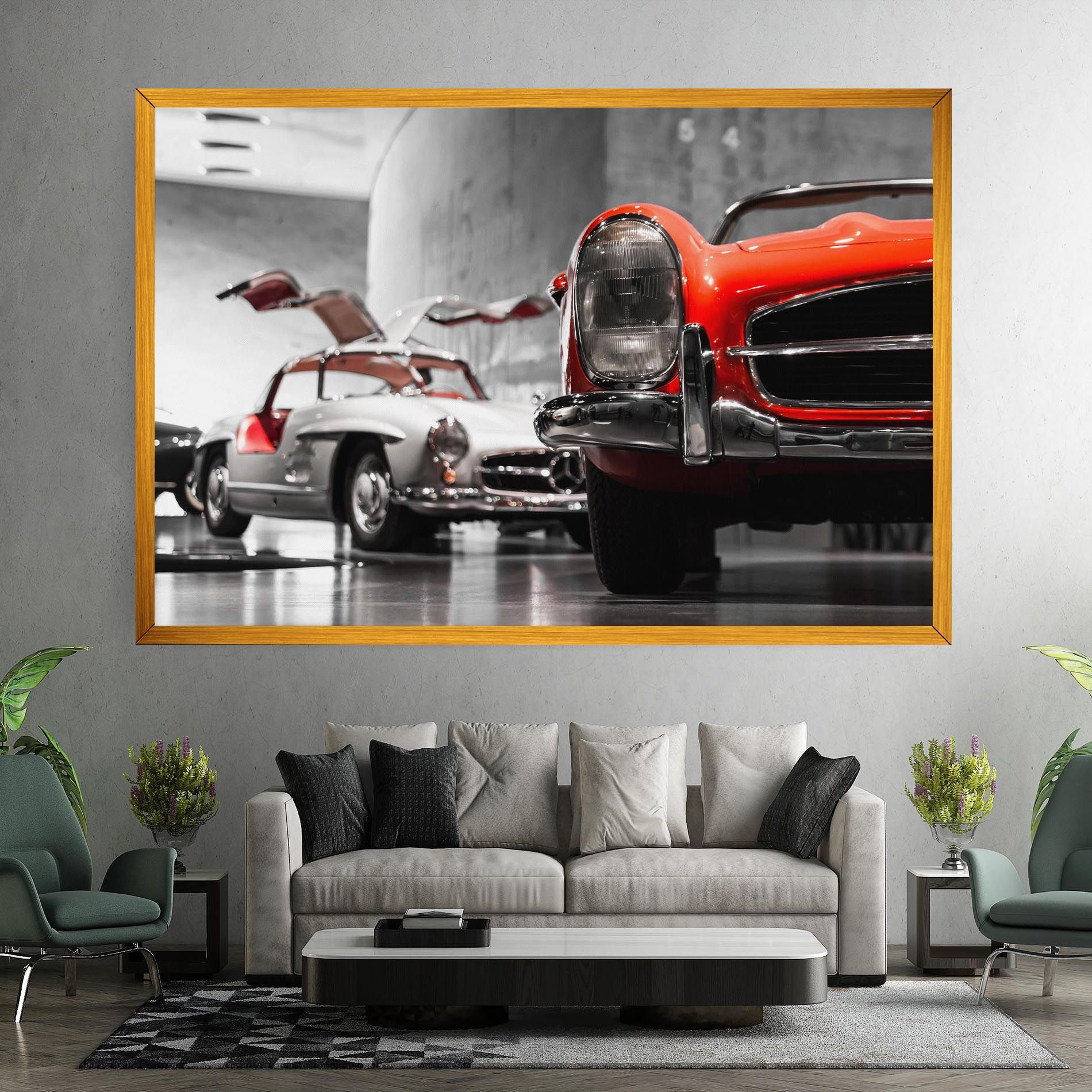 Vintage Red White mockup 7