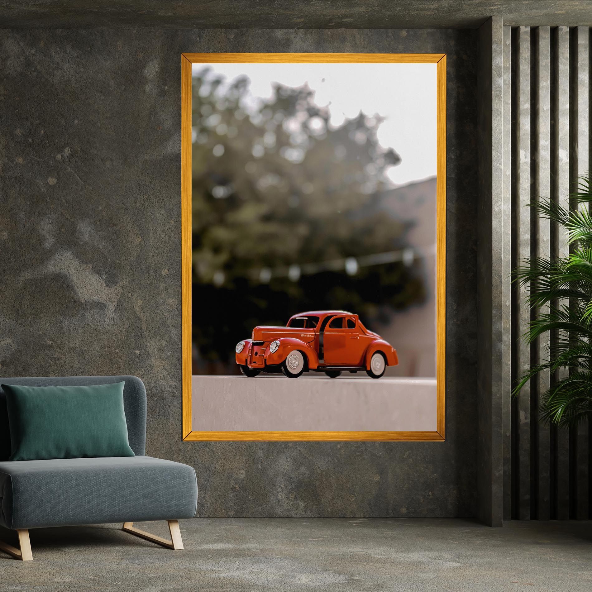Orange Toy Car mockup 7