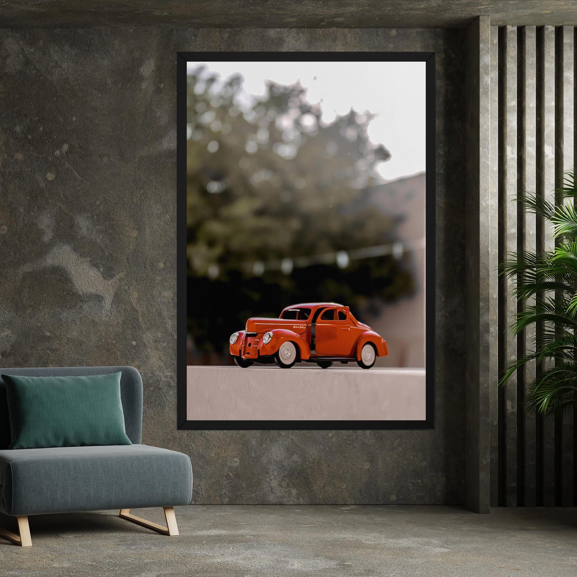 Orange Toy Car mockup 7