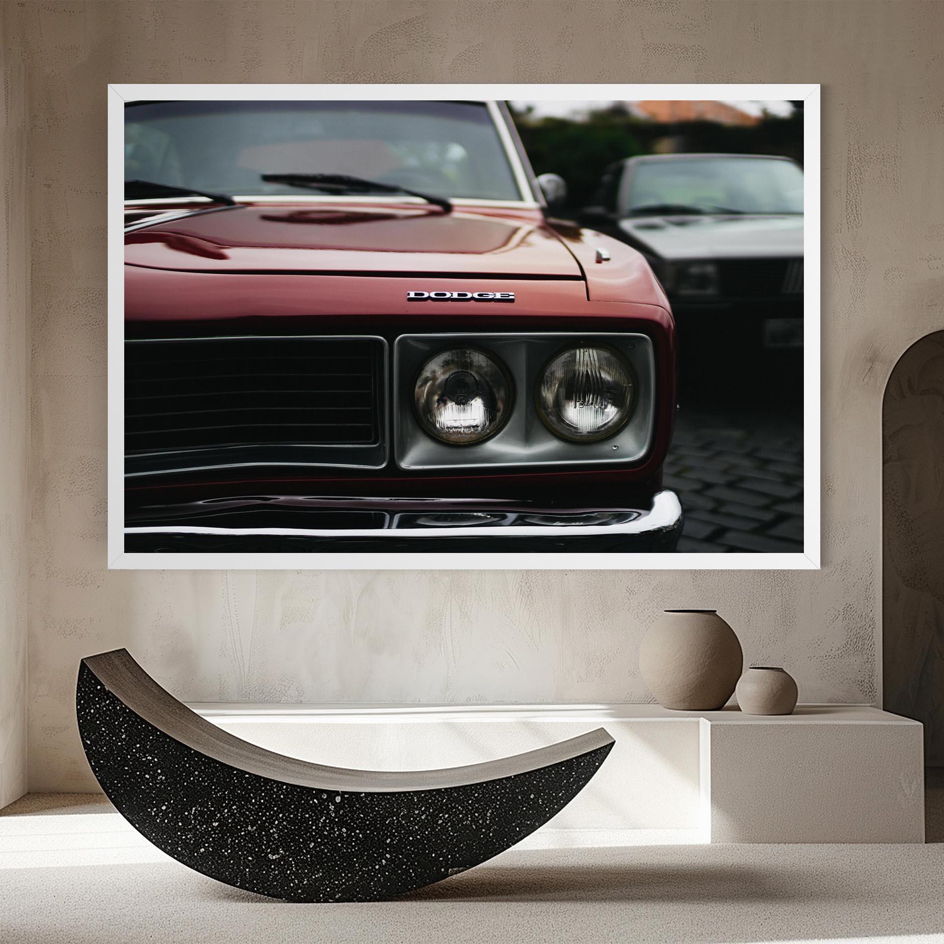 Leinwandbild Dark Vintage Red mockup 8