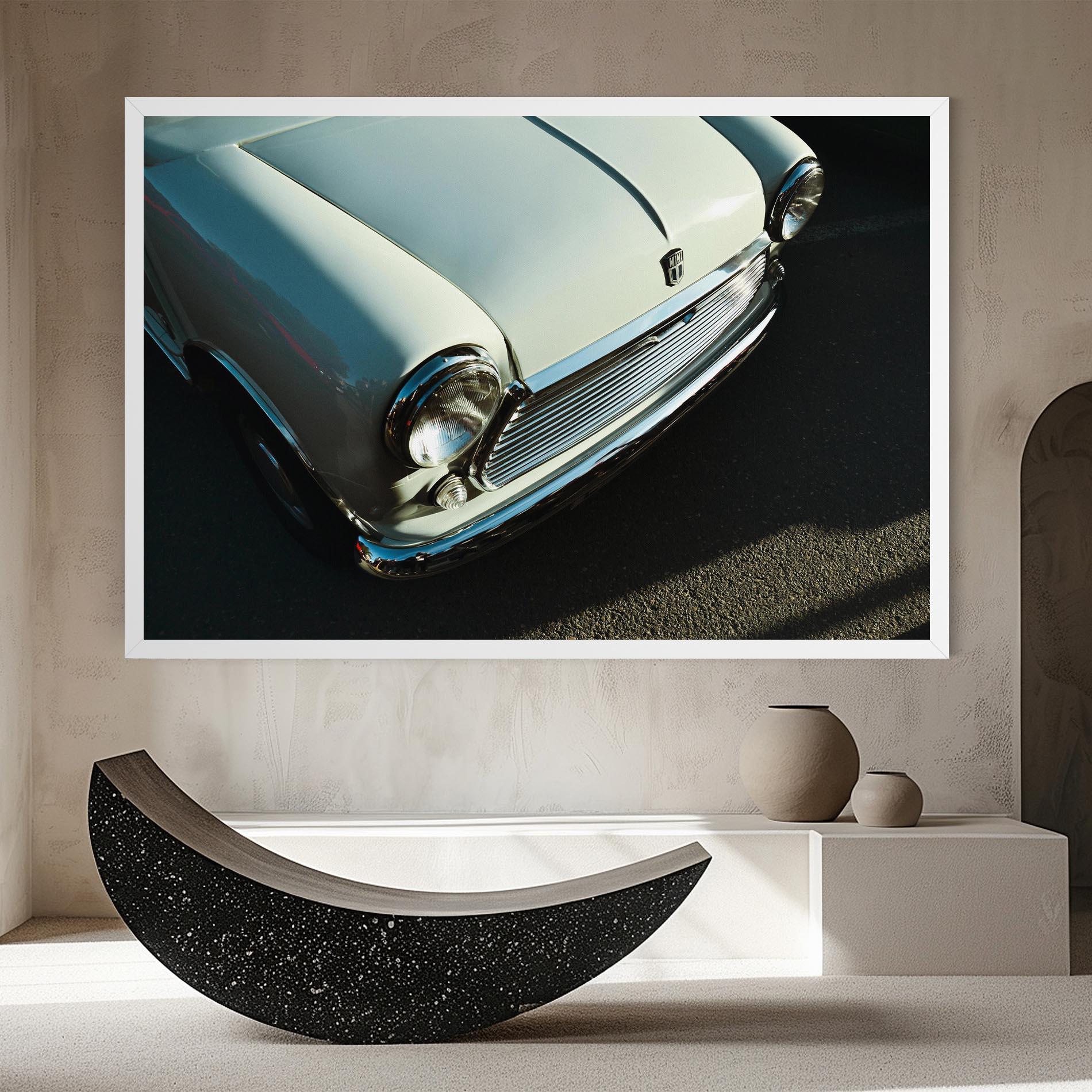 Leinwandbild Light Blue Car mockup 8