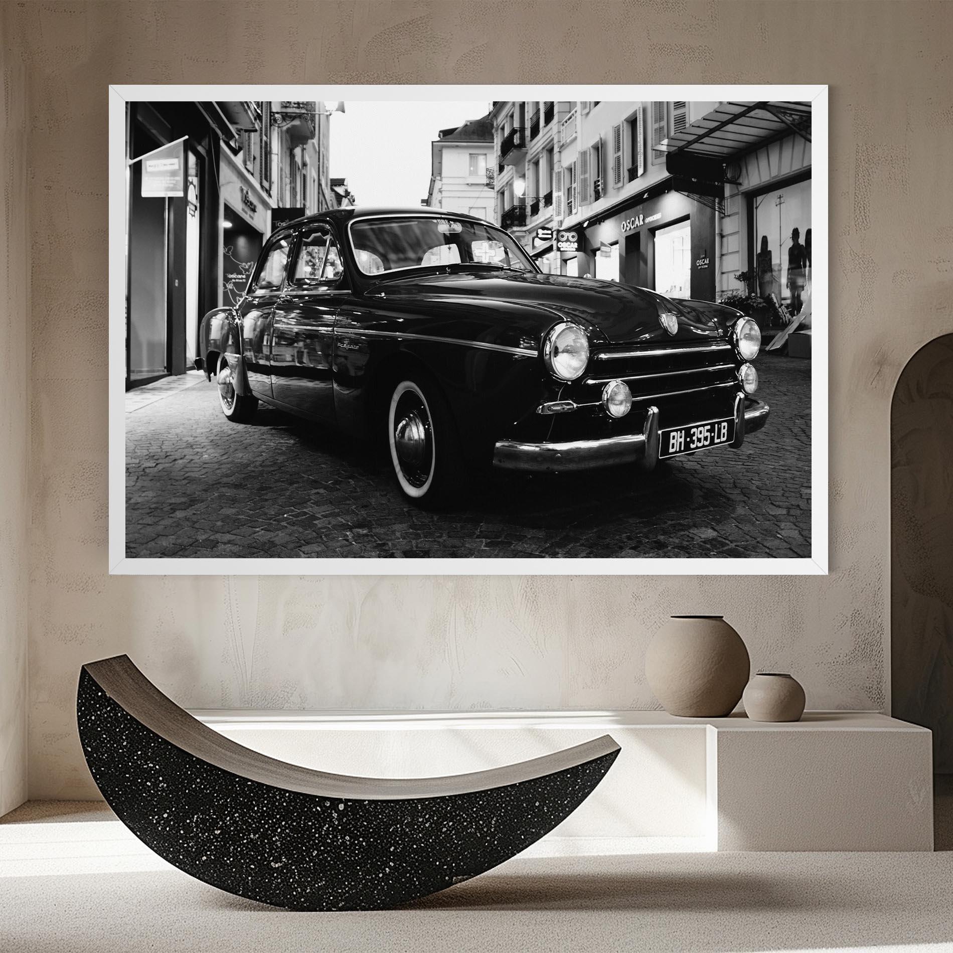Leinwandbild Pretty Black Car mockup 8