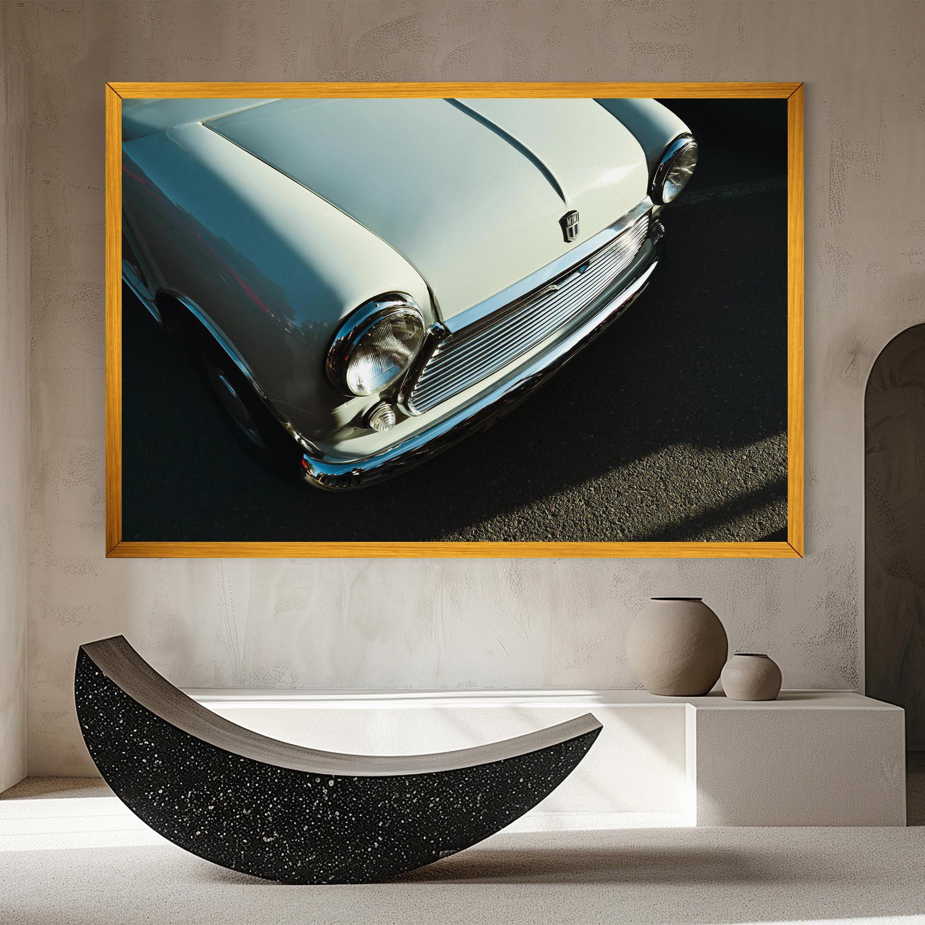 Leinwandbild Light Blue Car mockup 8