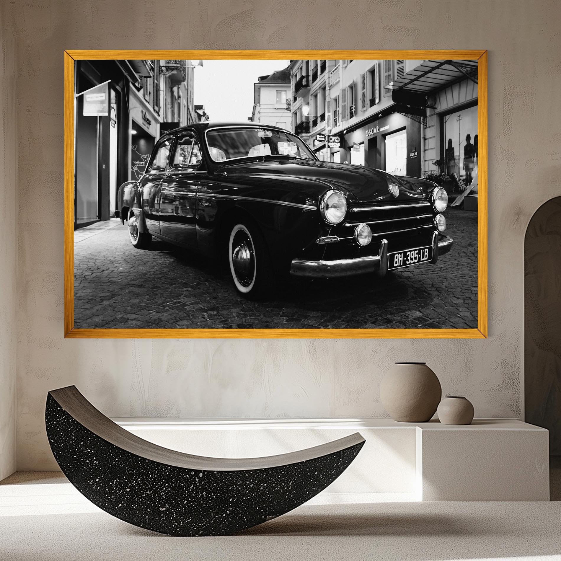 Leinwandbild Pretty Black Car mockup 8