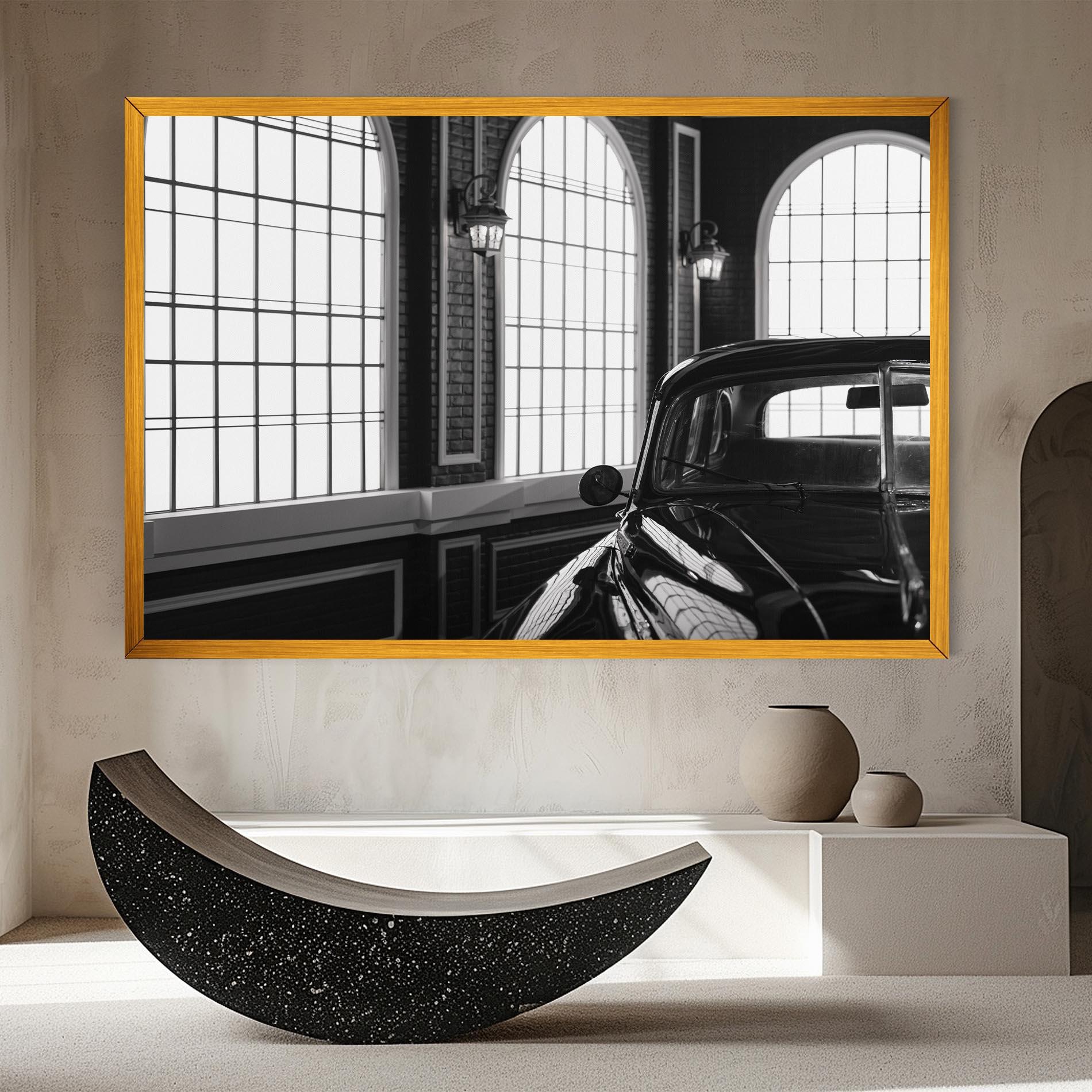 Leinwandbild Window Old Car mockup 8