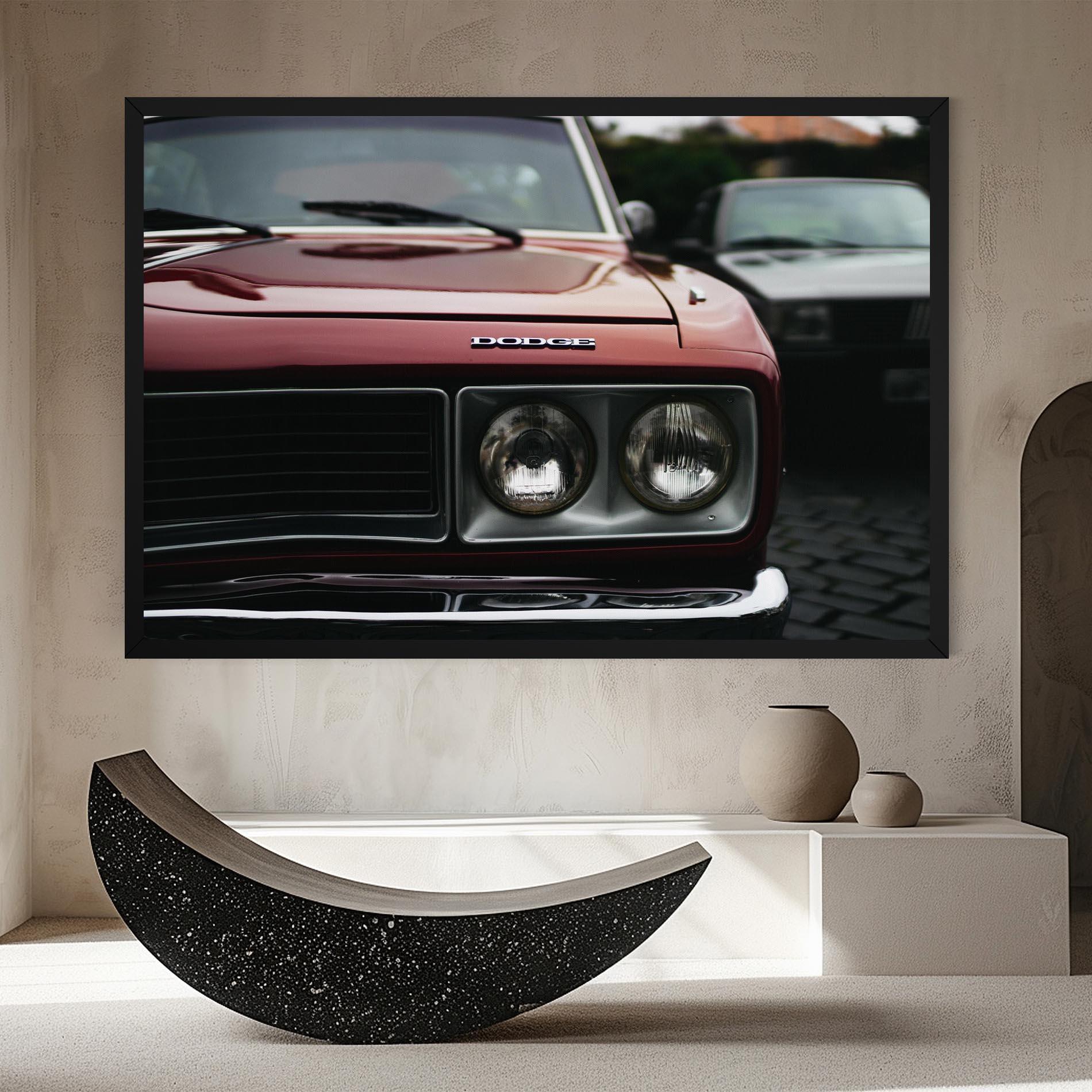 Leinwandbild Dark Vintage Red mockup 8