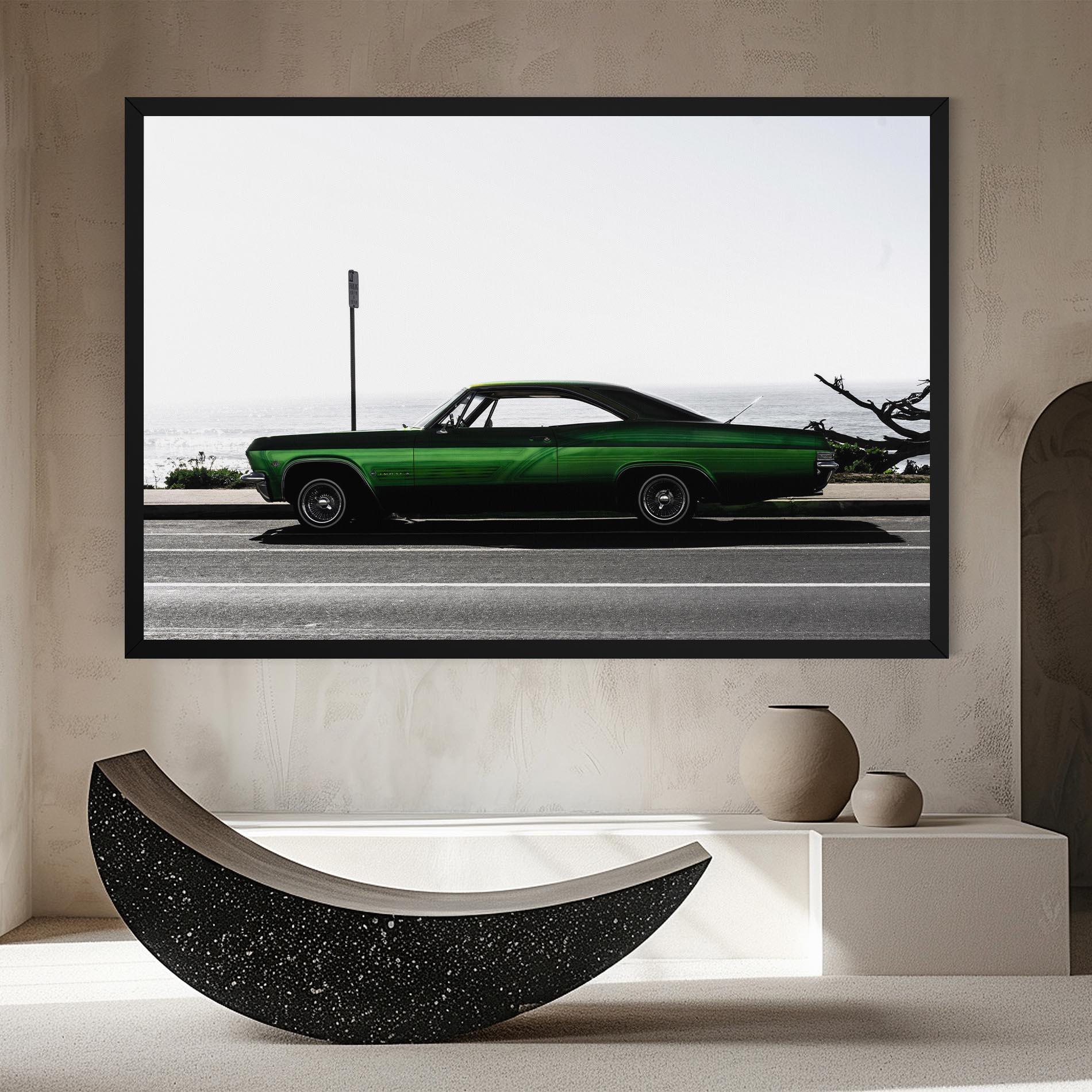 Leinwandbild Nice Green Car mockup 8