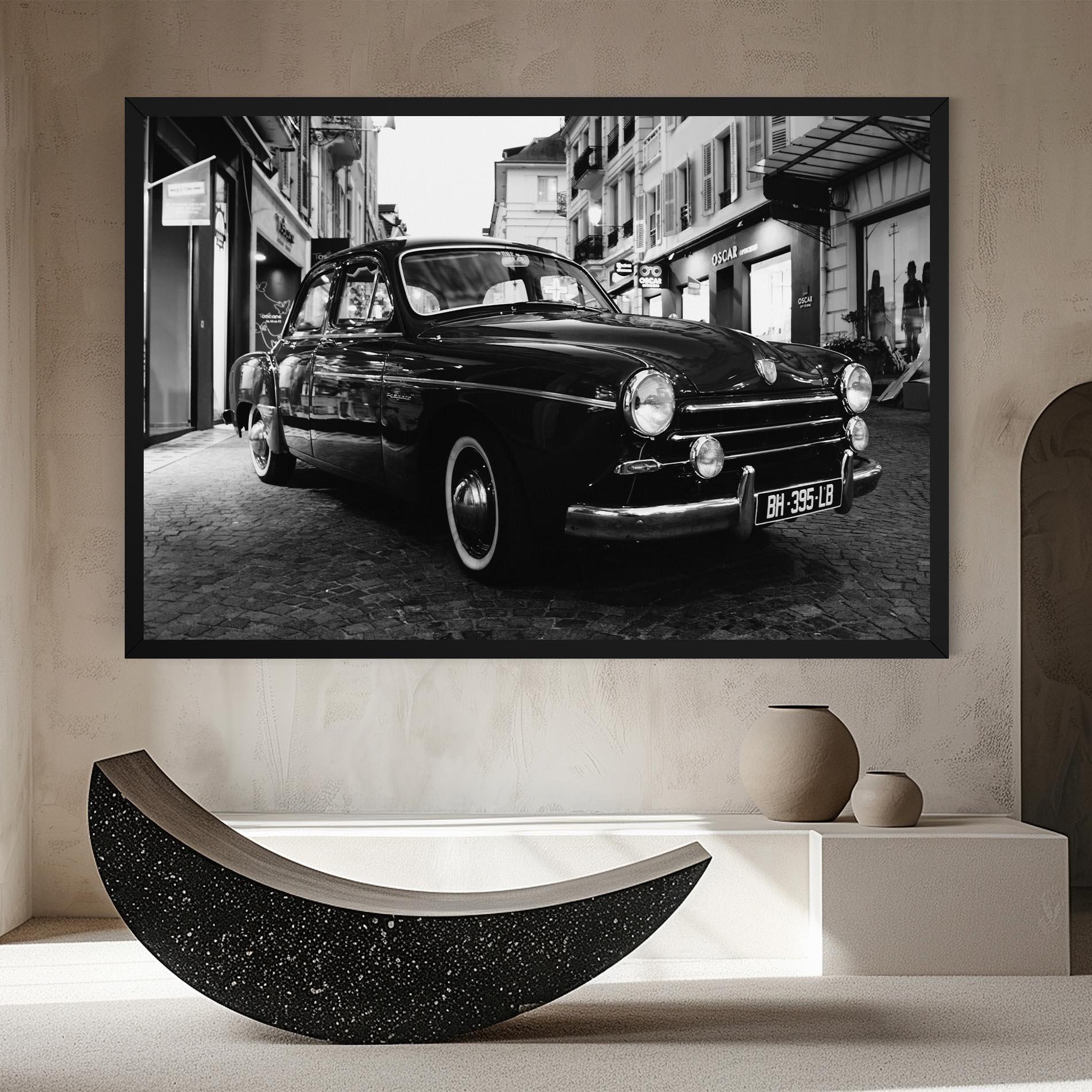 Leinwandbild Pretty Black Car mockup 8