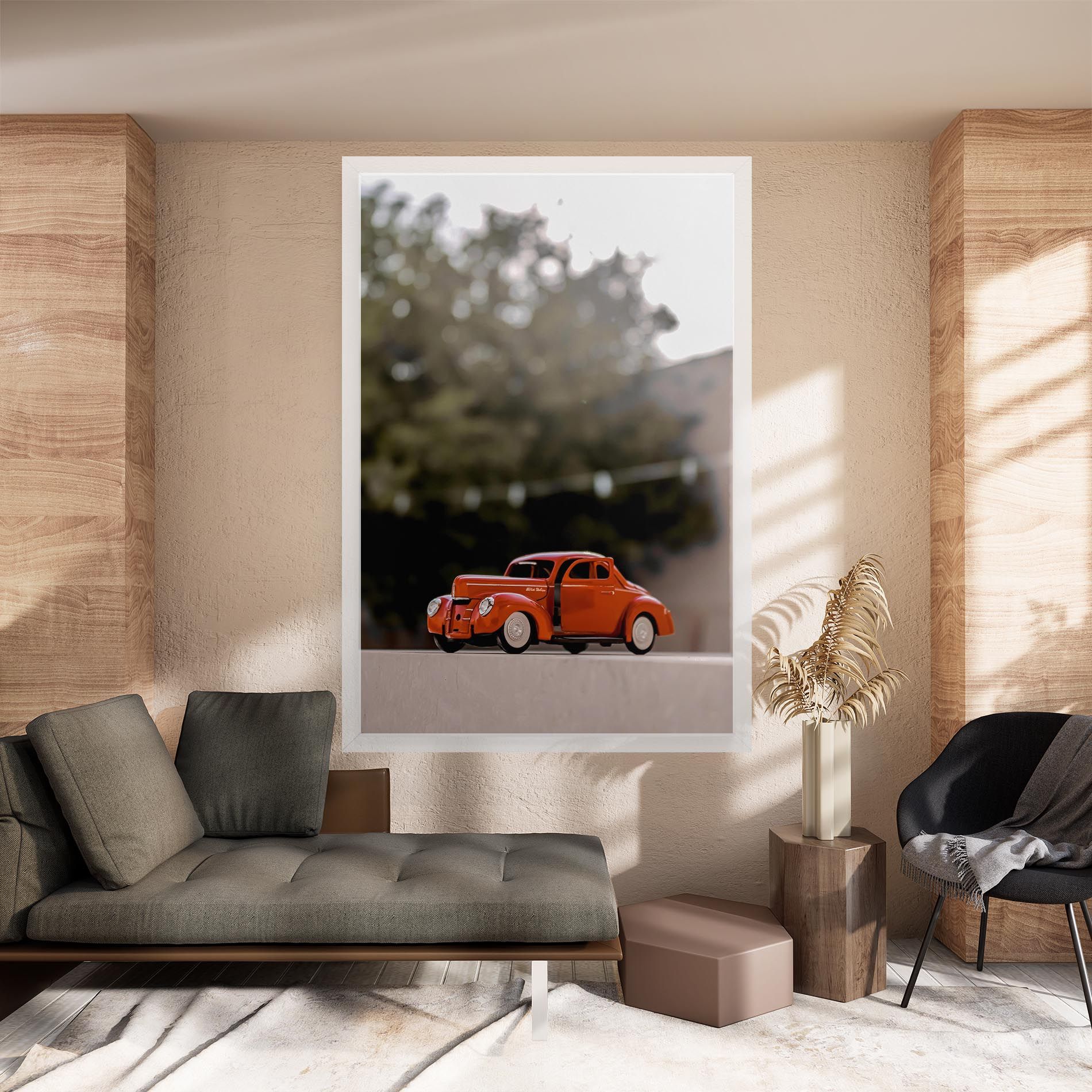 Orange Toy Car mockup 8