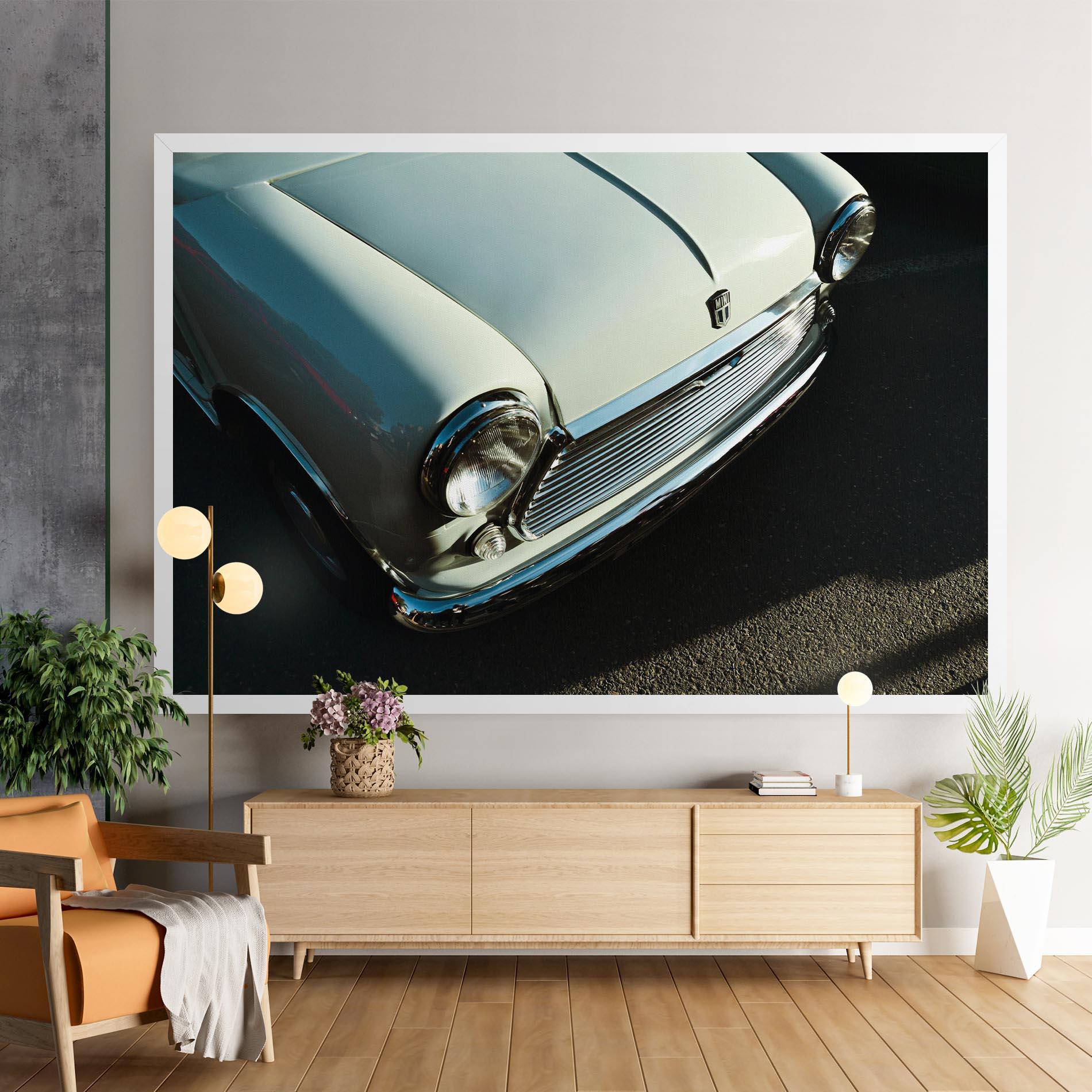 Leinwandbild Light Blue Car mockup 9