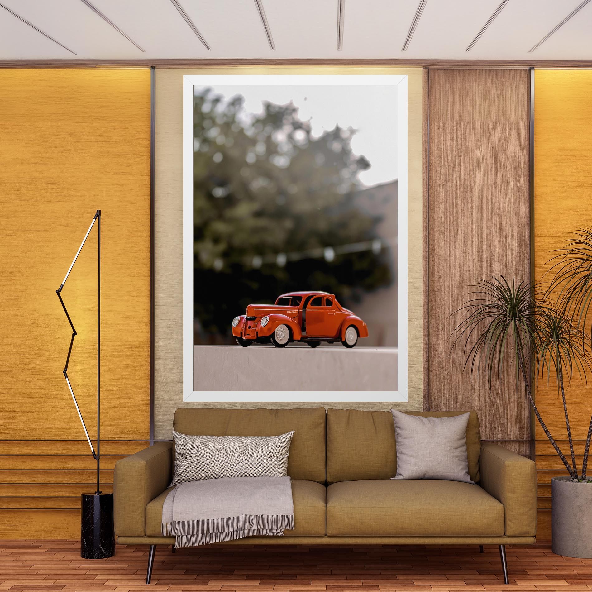 Orange Toy Car mockup 9