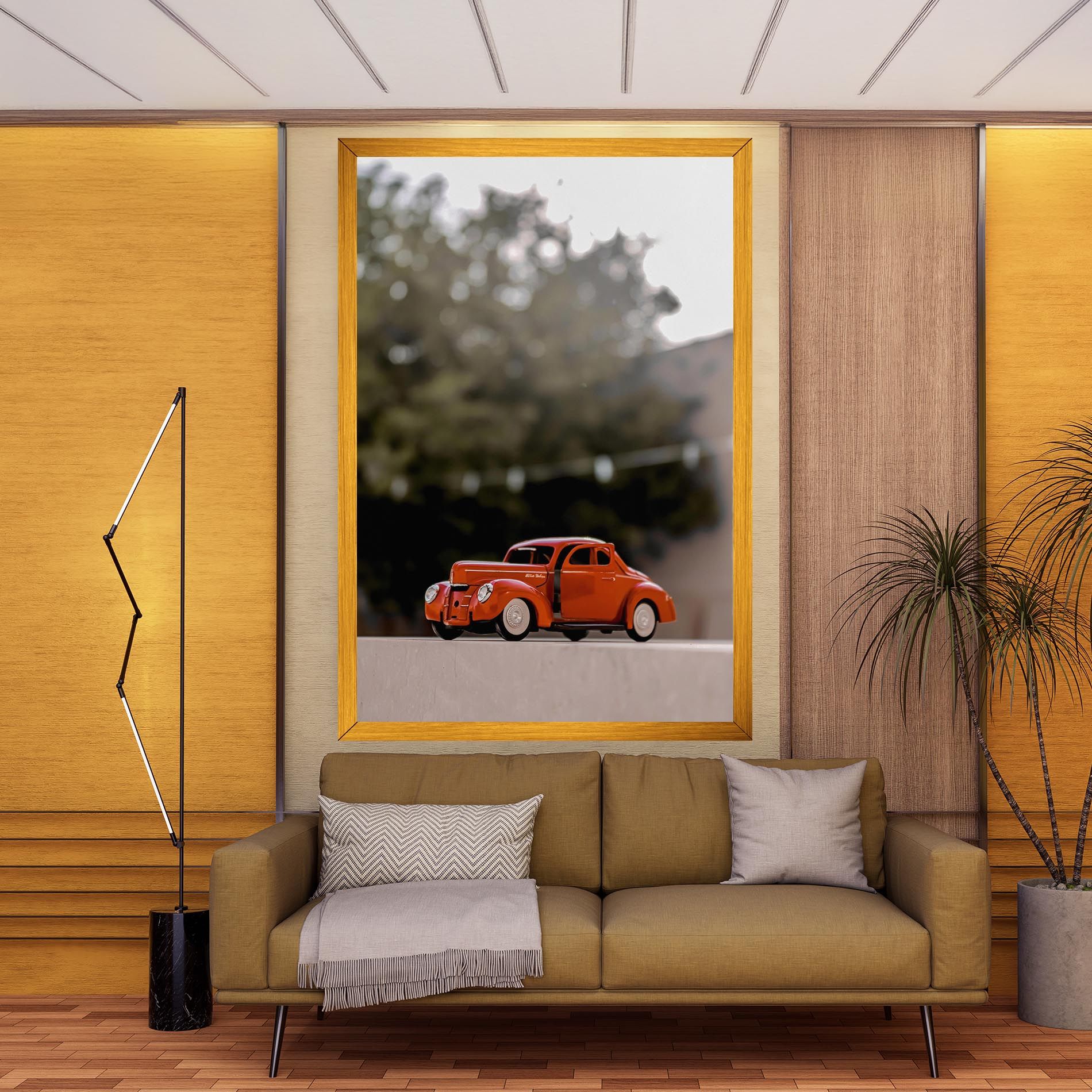 Orange Toy Car mockup 9