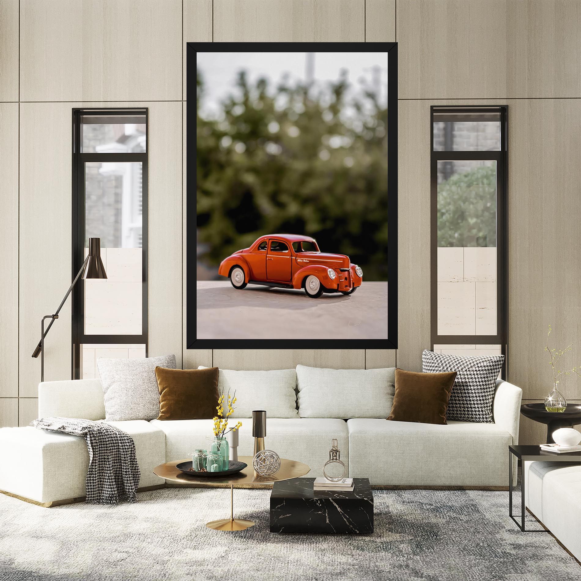 Vintage Orange Toy mockup 2