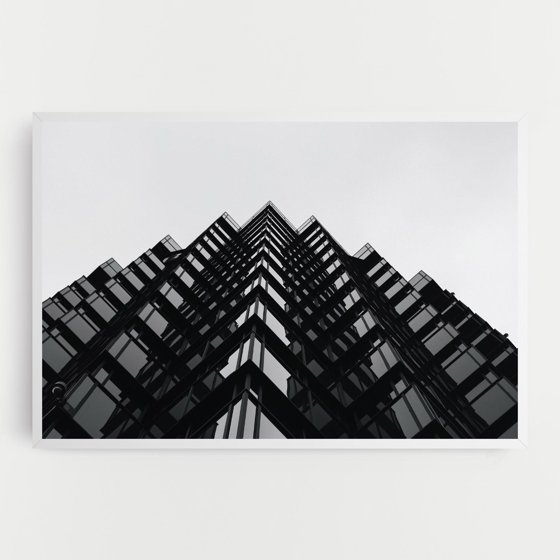 Leinwandbild Black Building mockup 0