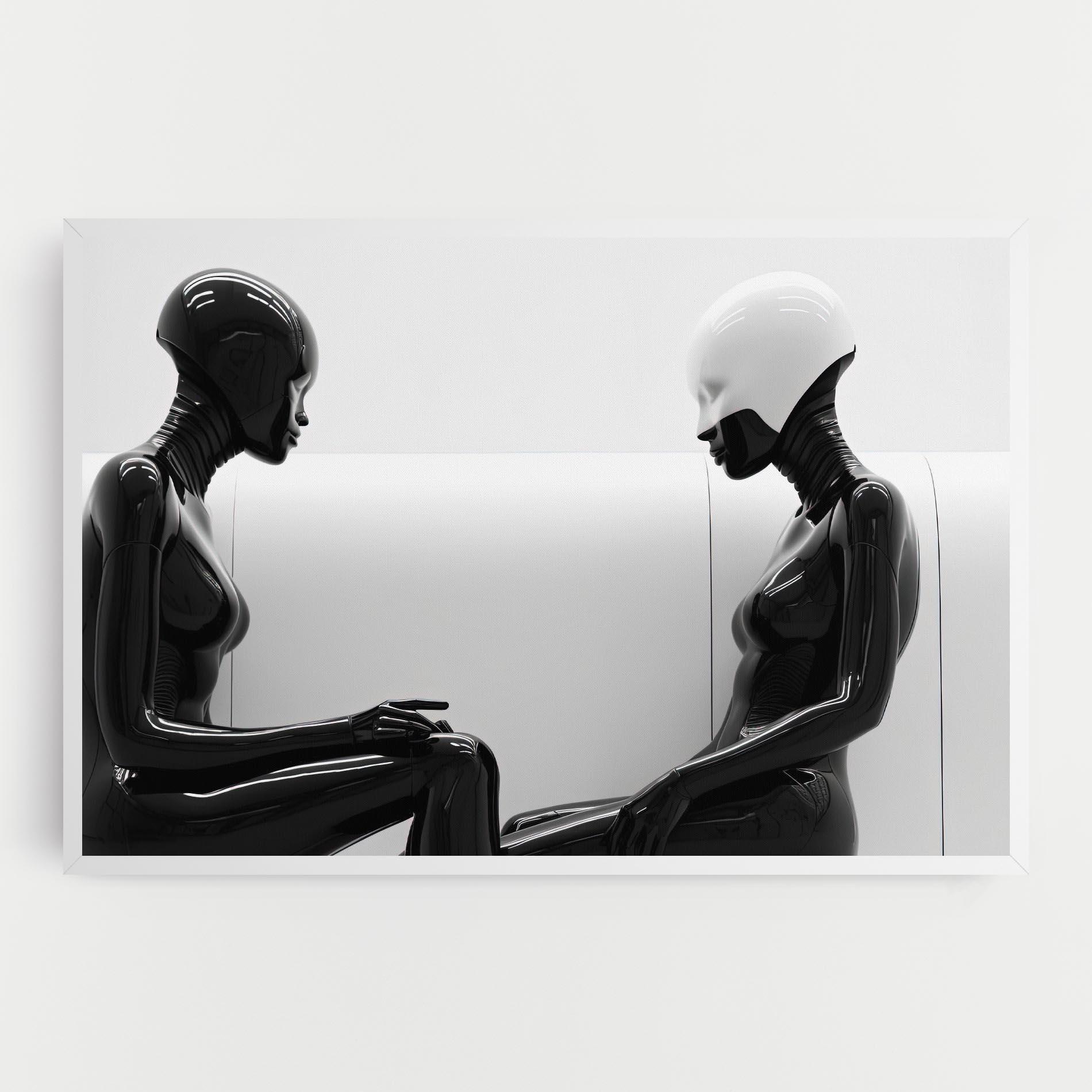 Leinwandbild Black Mannequin mockup 0