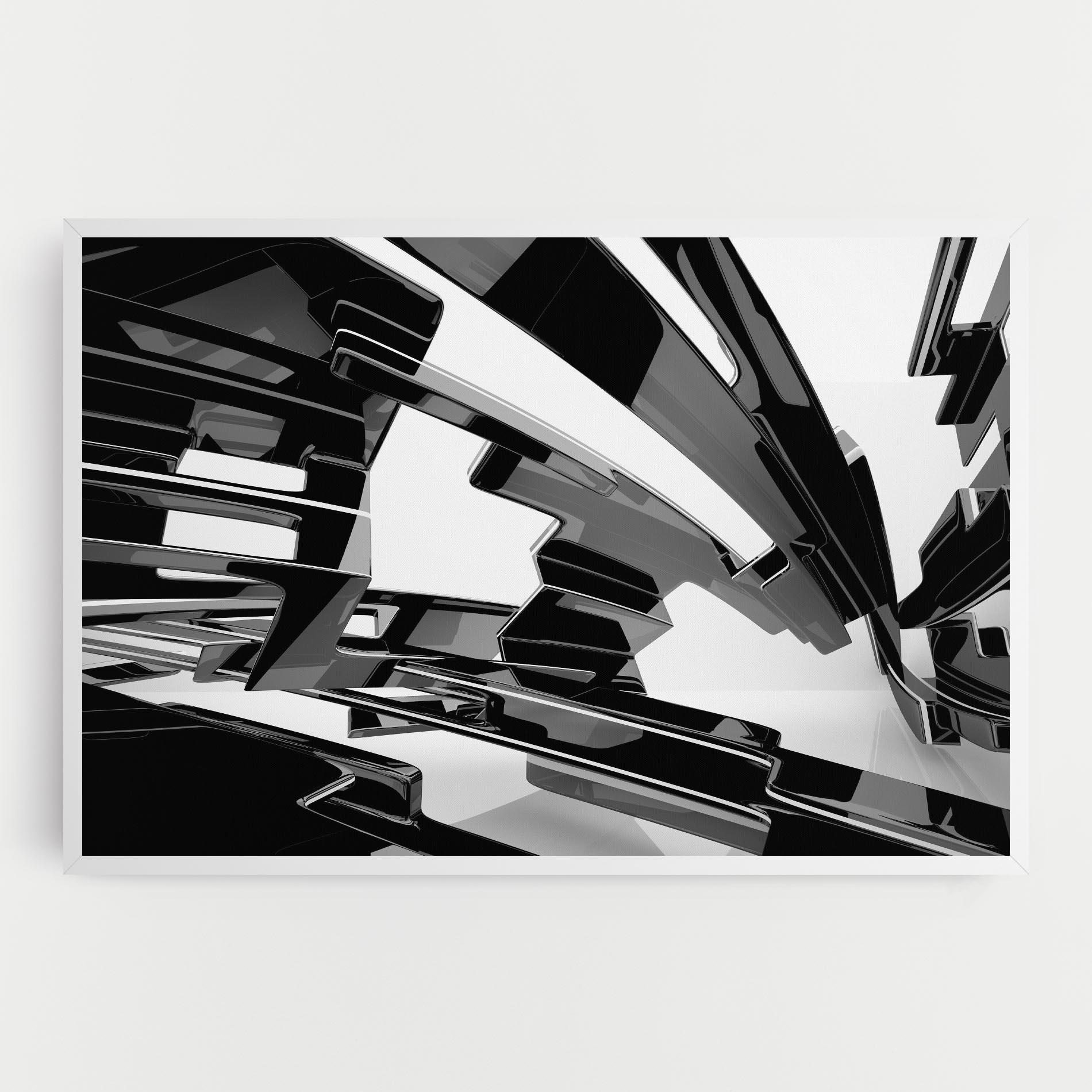 Leinwandbild Glossy Sculpture mockup 0