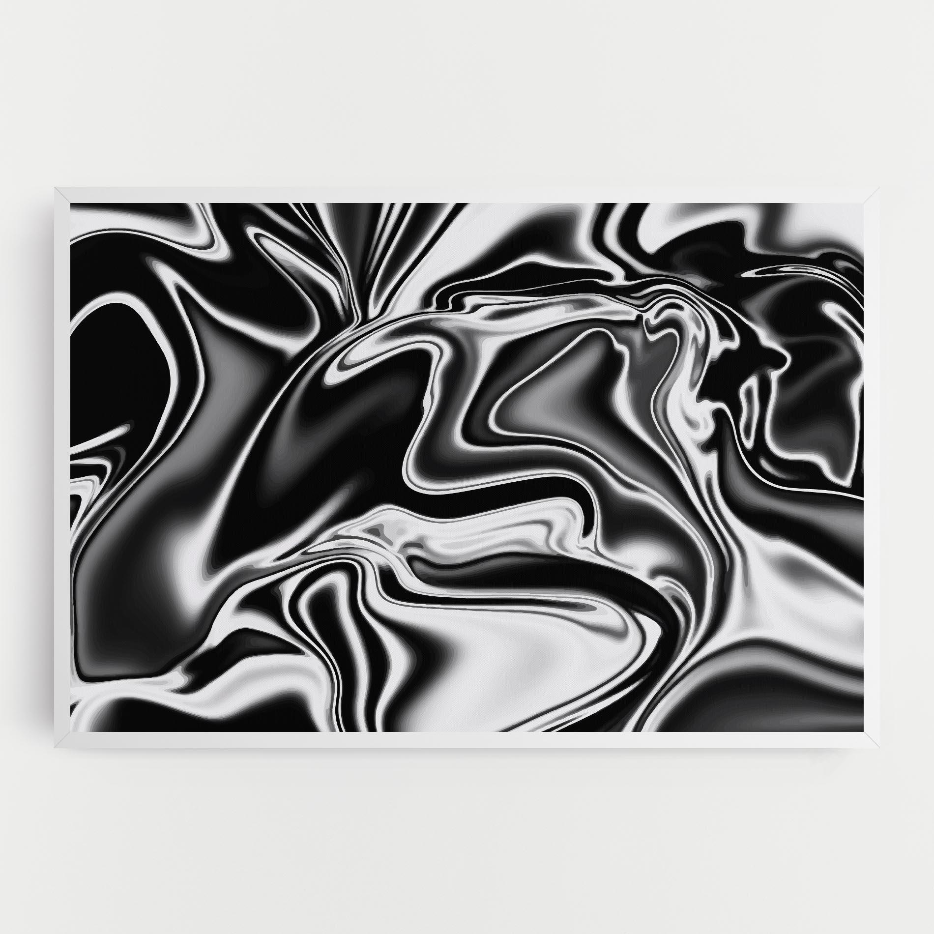 Leinwandbild Silver Black Art mockup 0