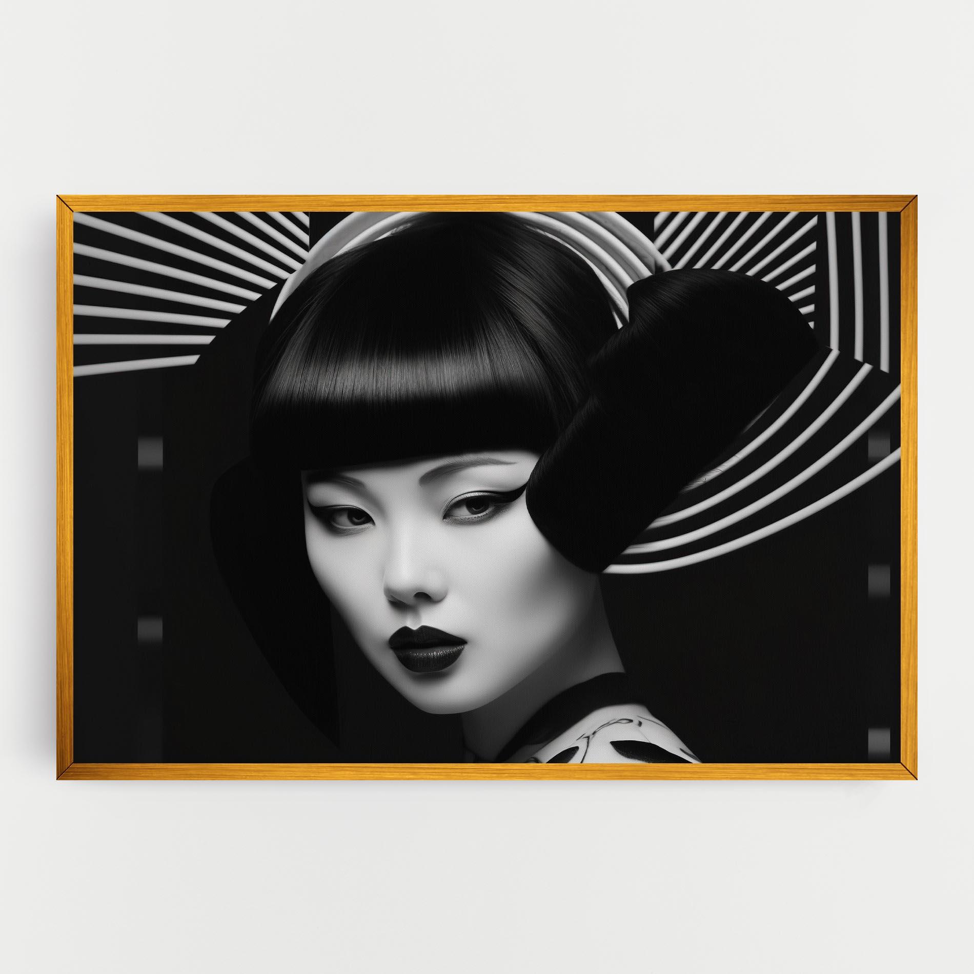 Leinwandbild Abstract Asian Woman mockup 0