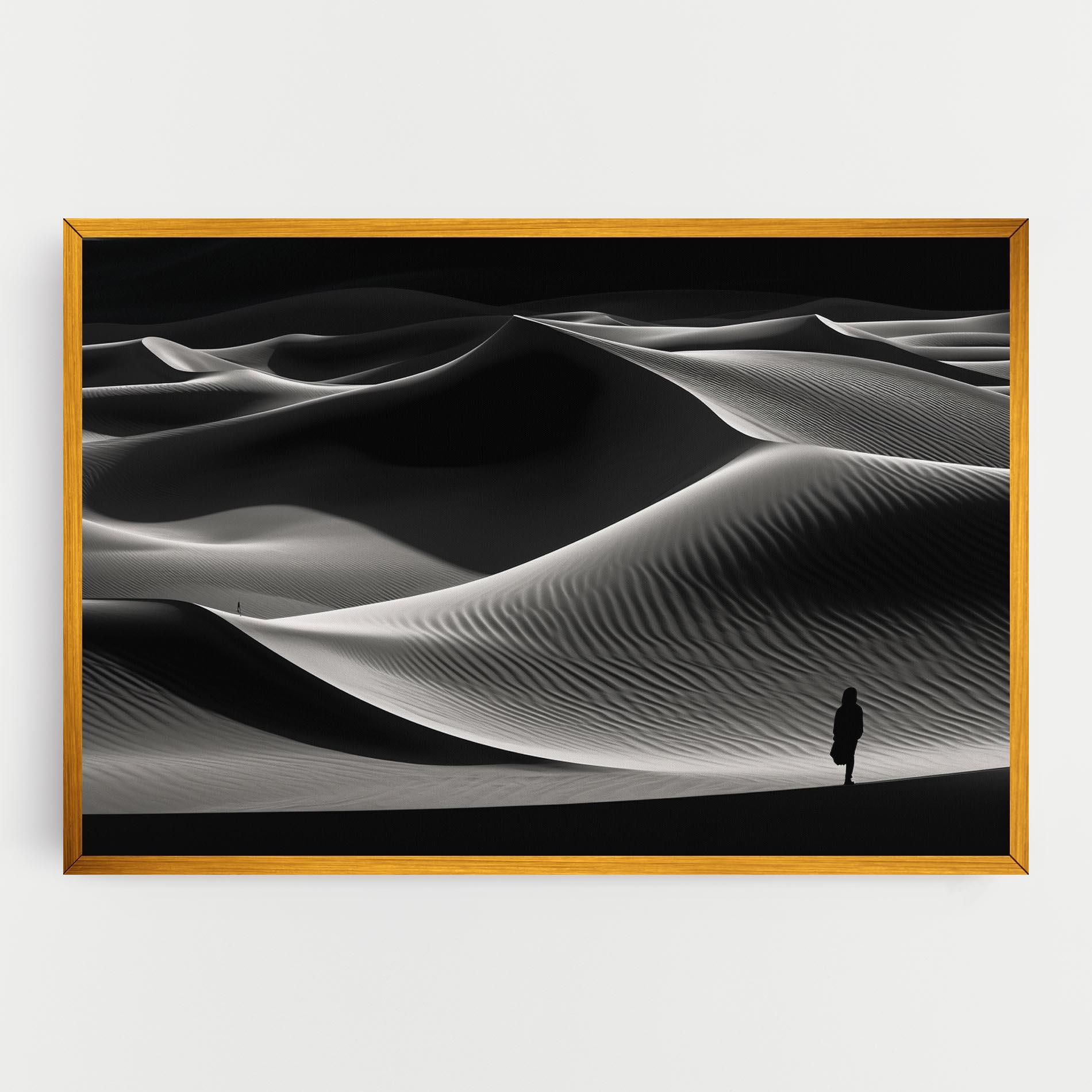 Leinwandbild Dune Silhouette mockup 0